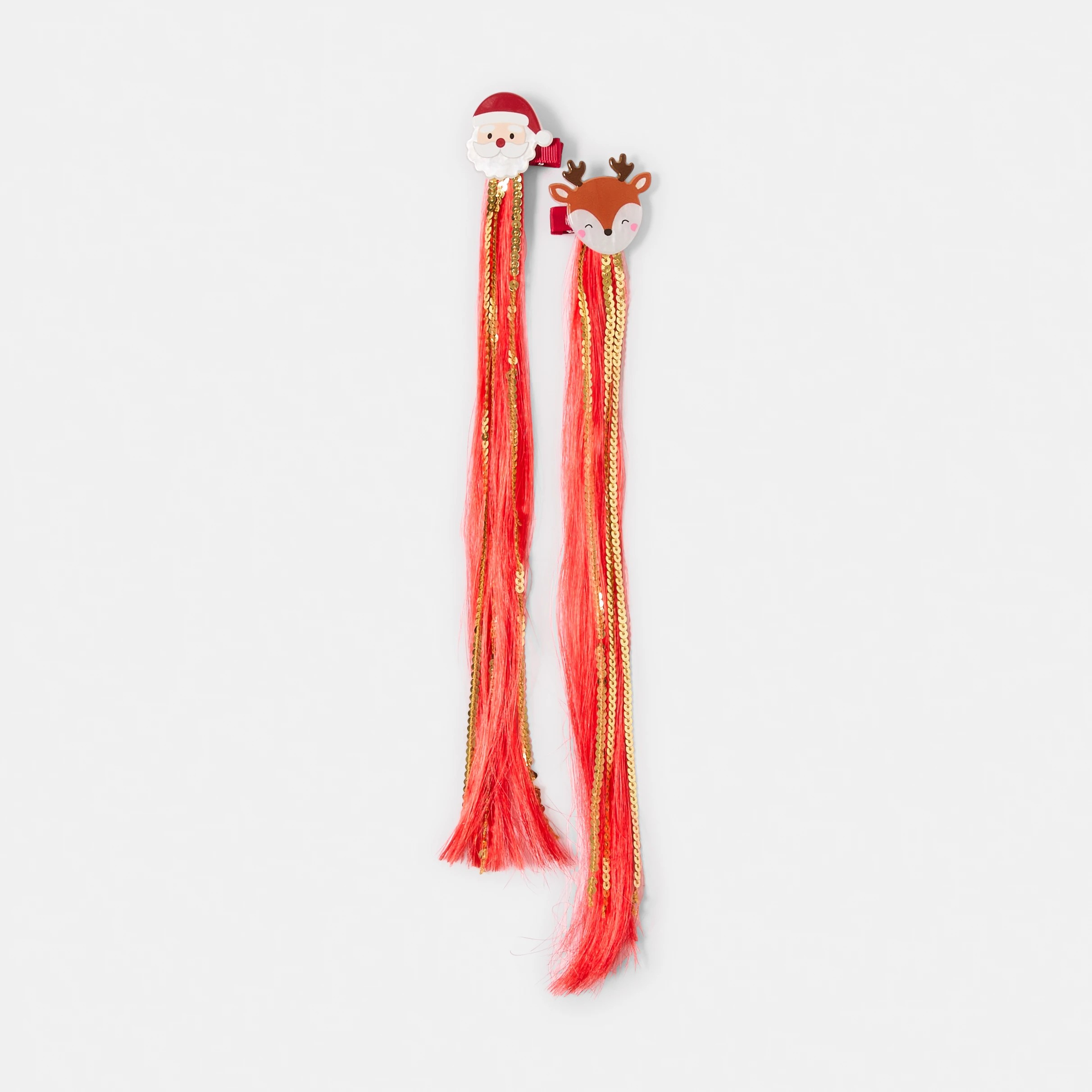 1 2 Pack Christmas Hair Extension Clips, 1 of 4