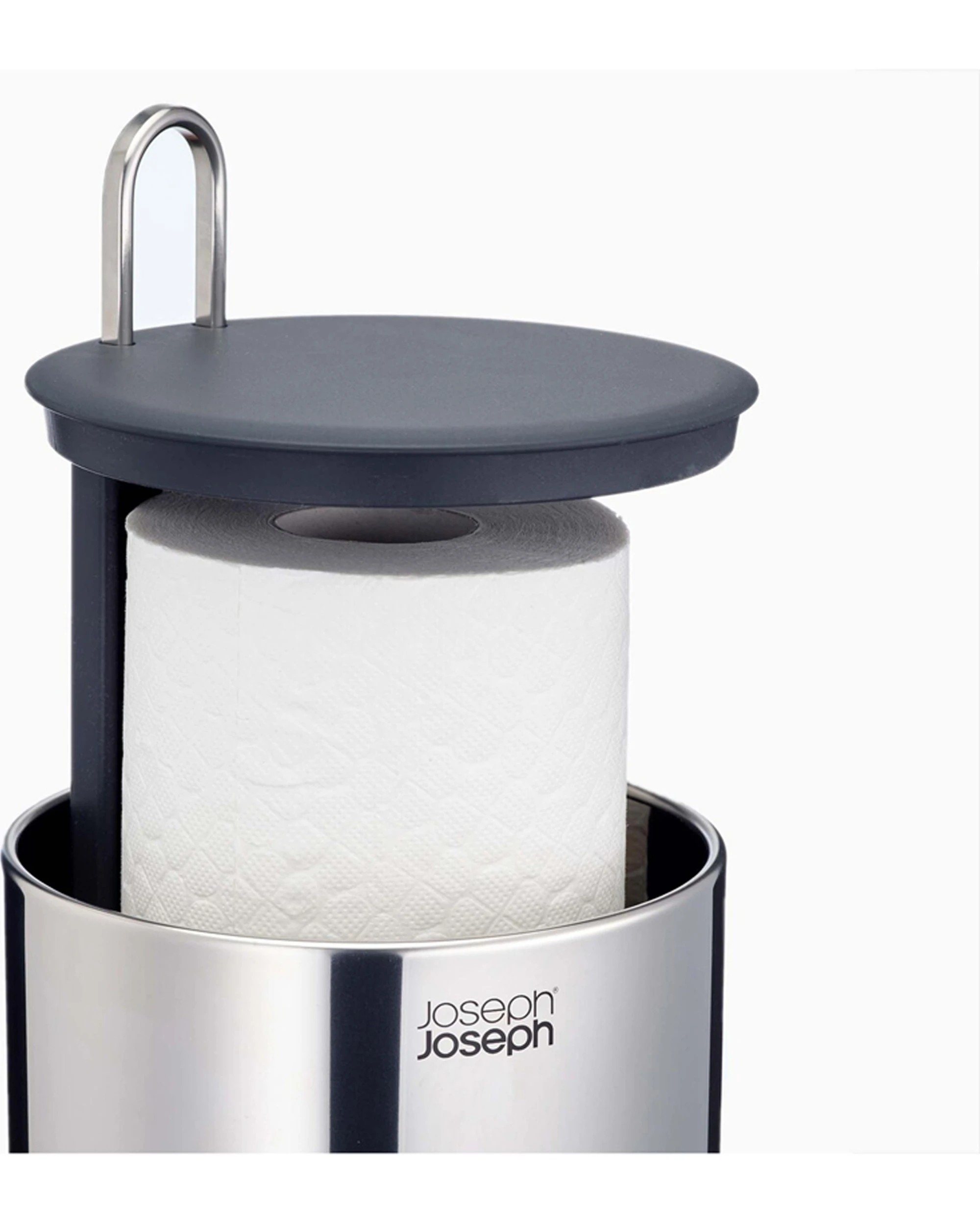 5 Joseph Joseph Easystore Luxe Concealed Stainless Steel Toilet Roll Holder - Silver, 5 of 6