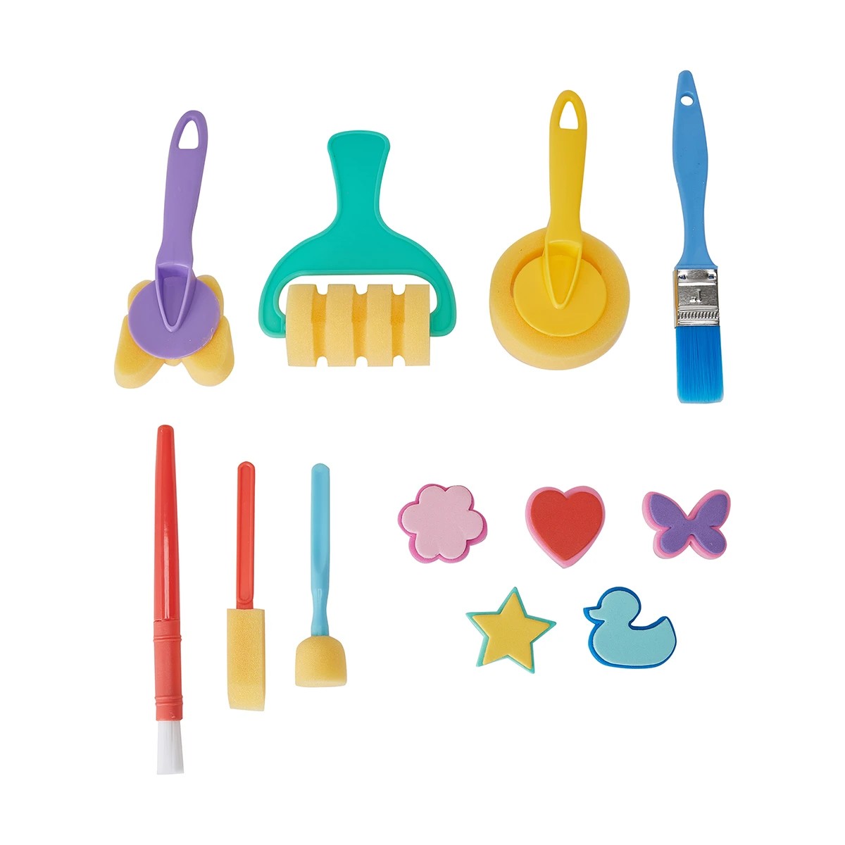 2 12 Piece Sponge Brush and Stamp Set, 2 of 6