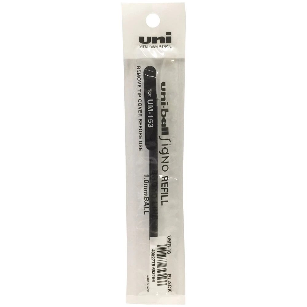 3 Uni-Ball 153S Gel Pen Refill 1.0mm Black, 3 of 4