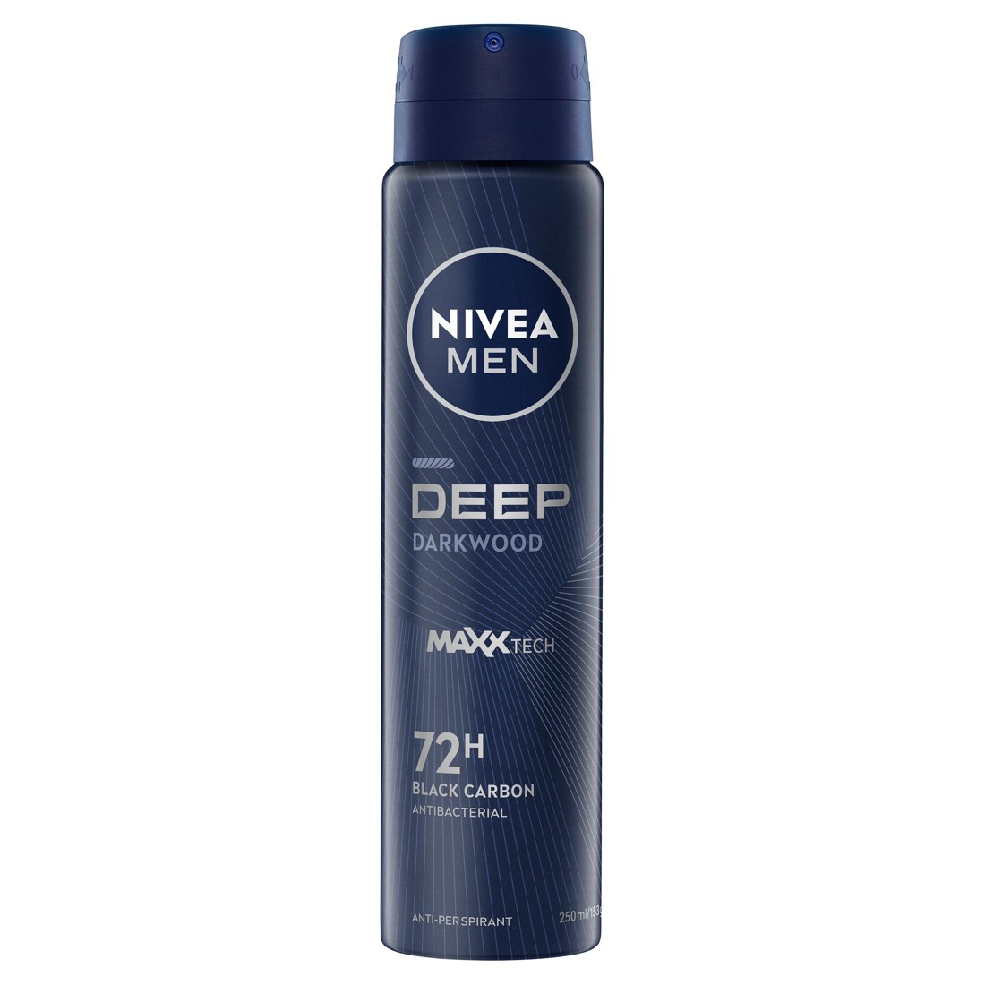 1 Nivea Men Deep Darkwood Anti-Perspirant Aerosol Deodorant 250ml, 1 of 8