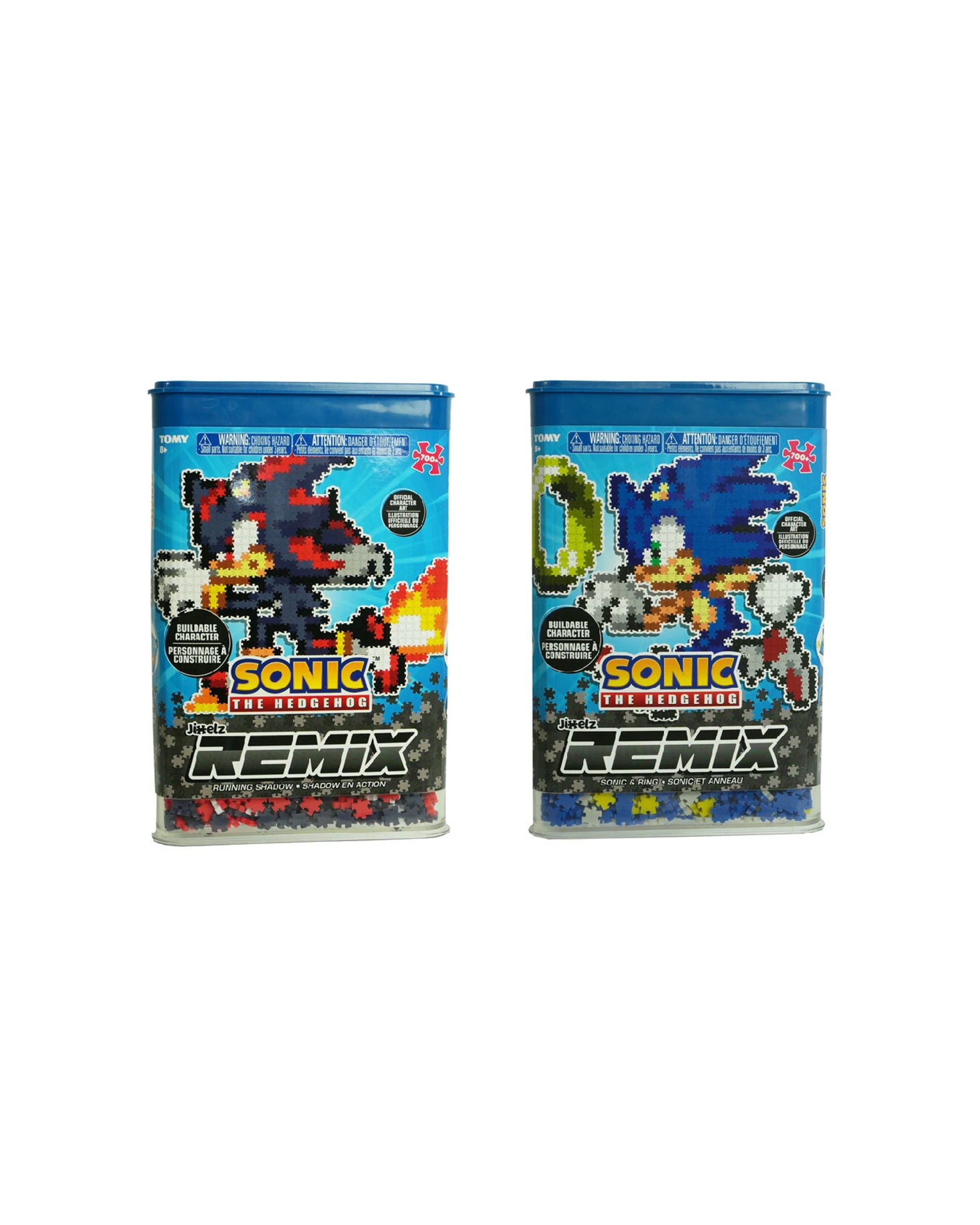 1 Jixelz Remix 750pc Sonic The Hedgehog Ring And Running Shadow Puzzle Set - Plain, 1 of 7