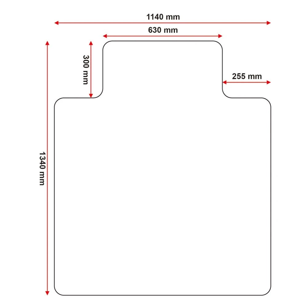 4 J.Burrows Hard Floor Chair Mat 1140x1340 Keyshape, 4 of 4