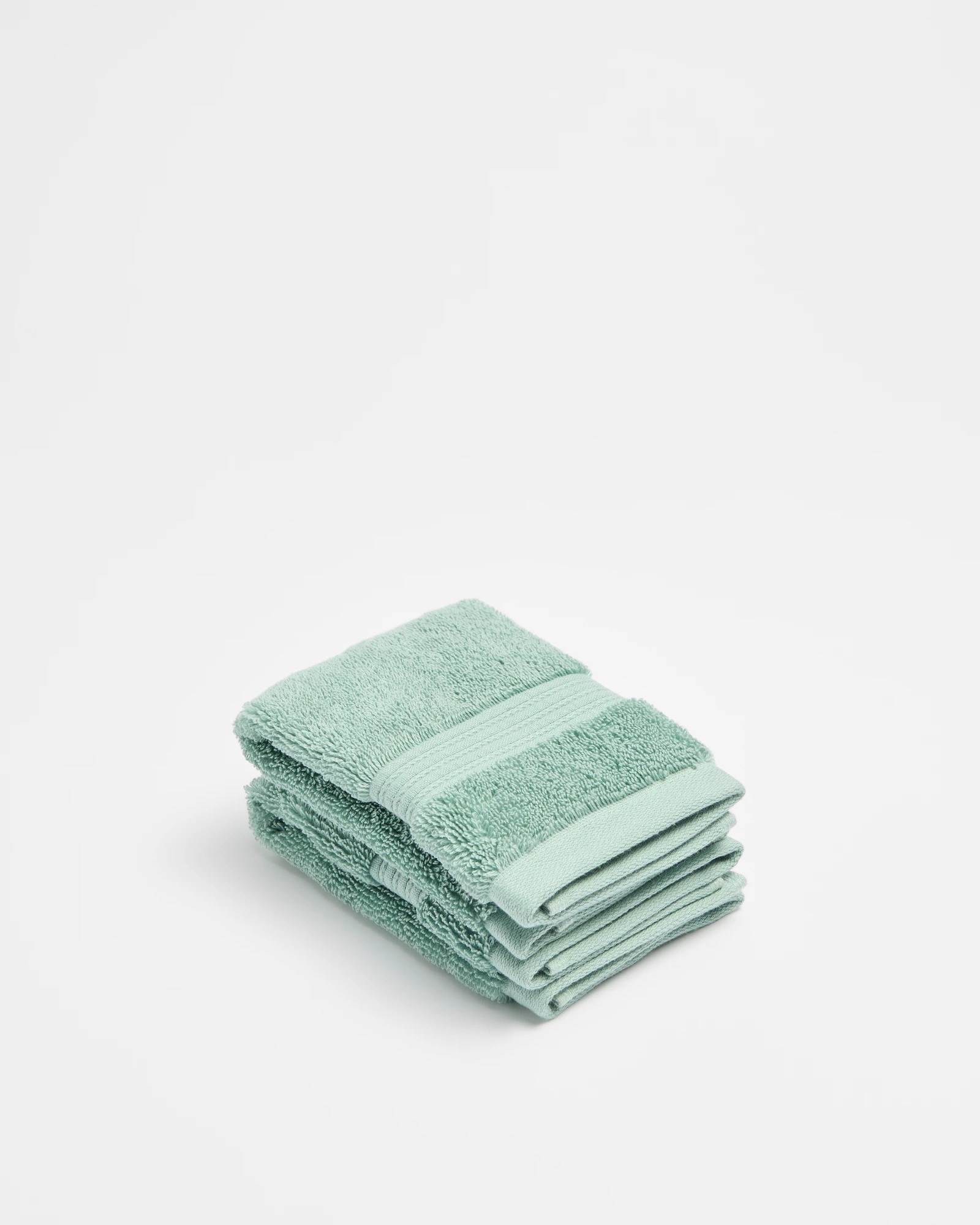 1 Target Egyptian Cotton Pile Face Washers 2 Pack
 - Green, 1 of 5