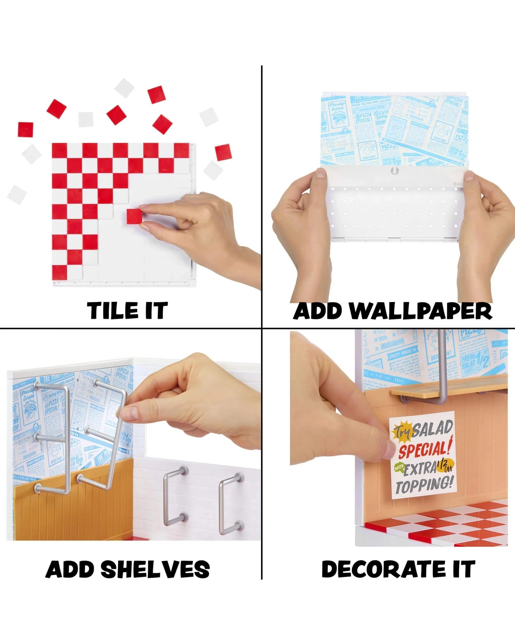 4 MGA's Miniverse Make it Mini Spaces Pizza Shop, 4 of 6