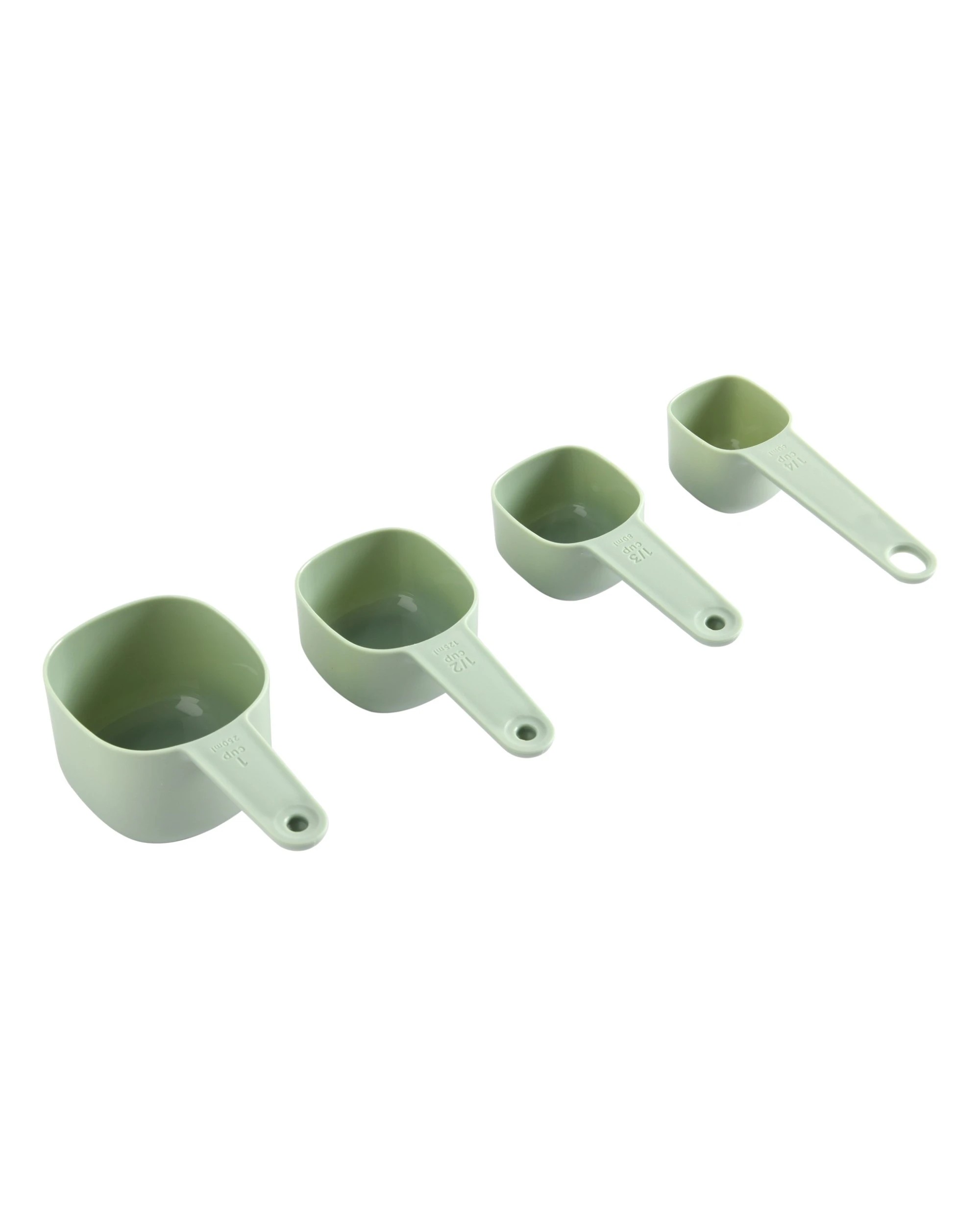 5 Gourmet Kitchen Modern Nesting Measuring Cup Set 4pc 16.6x7.6x7.5cm - Green, 5 of 10