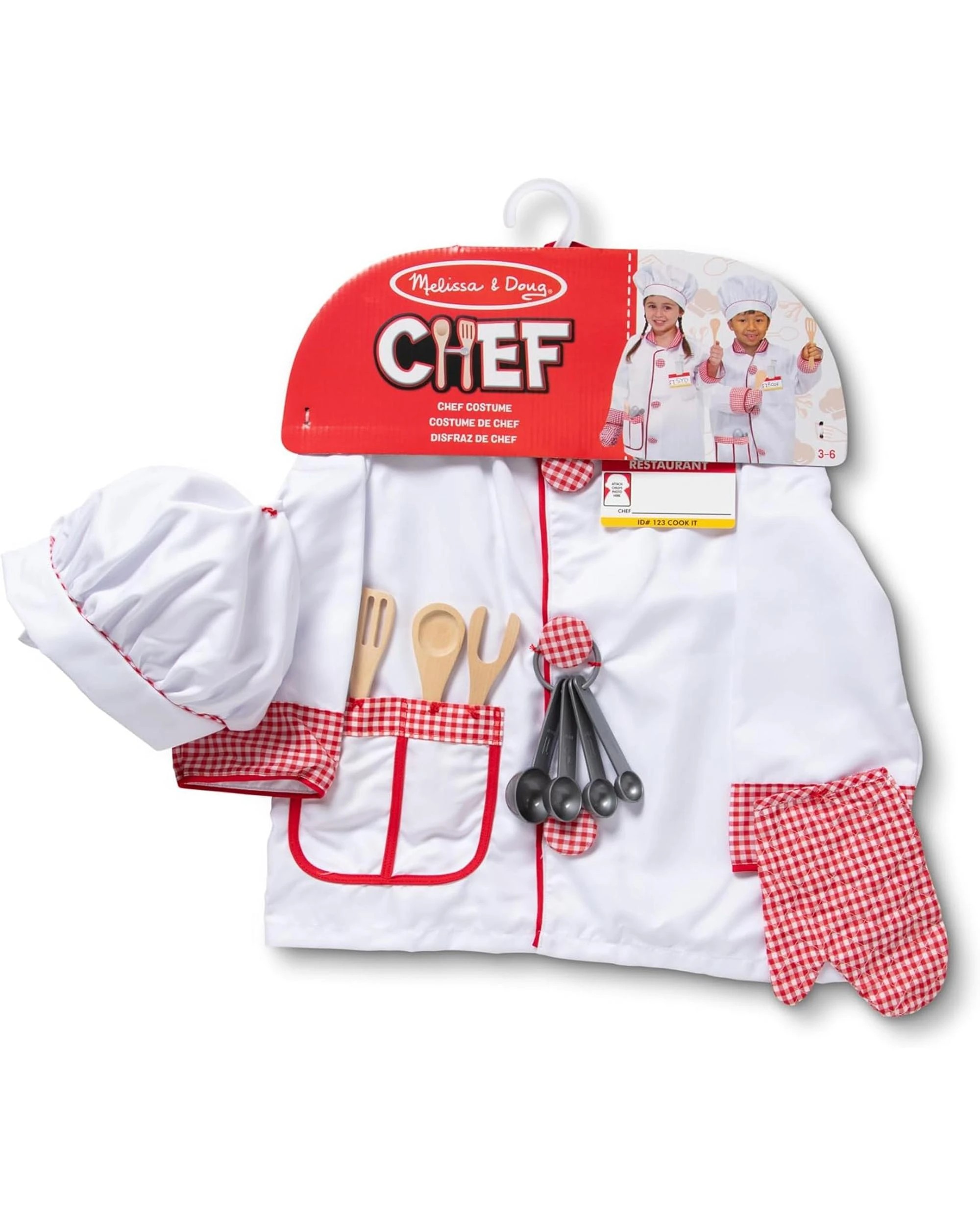 1 Melissa and Doug Chef Role Play Costume Set, 1 of 4
