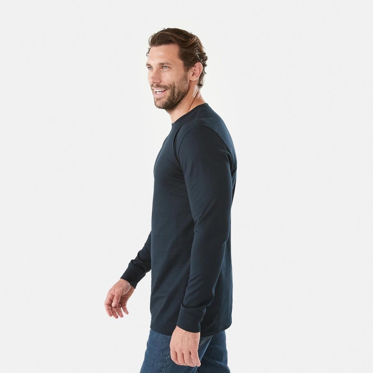 2 Long Sleeve Longline T-shirt Sky Cptn, 2 of 5