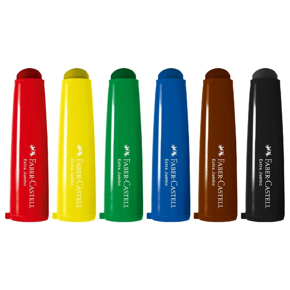 4 Faber-Castell LC Extra Jumbo Ultra Washable Markers 6 Pack, 4 of 10