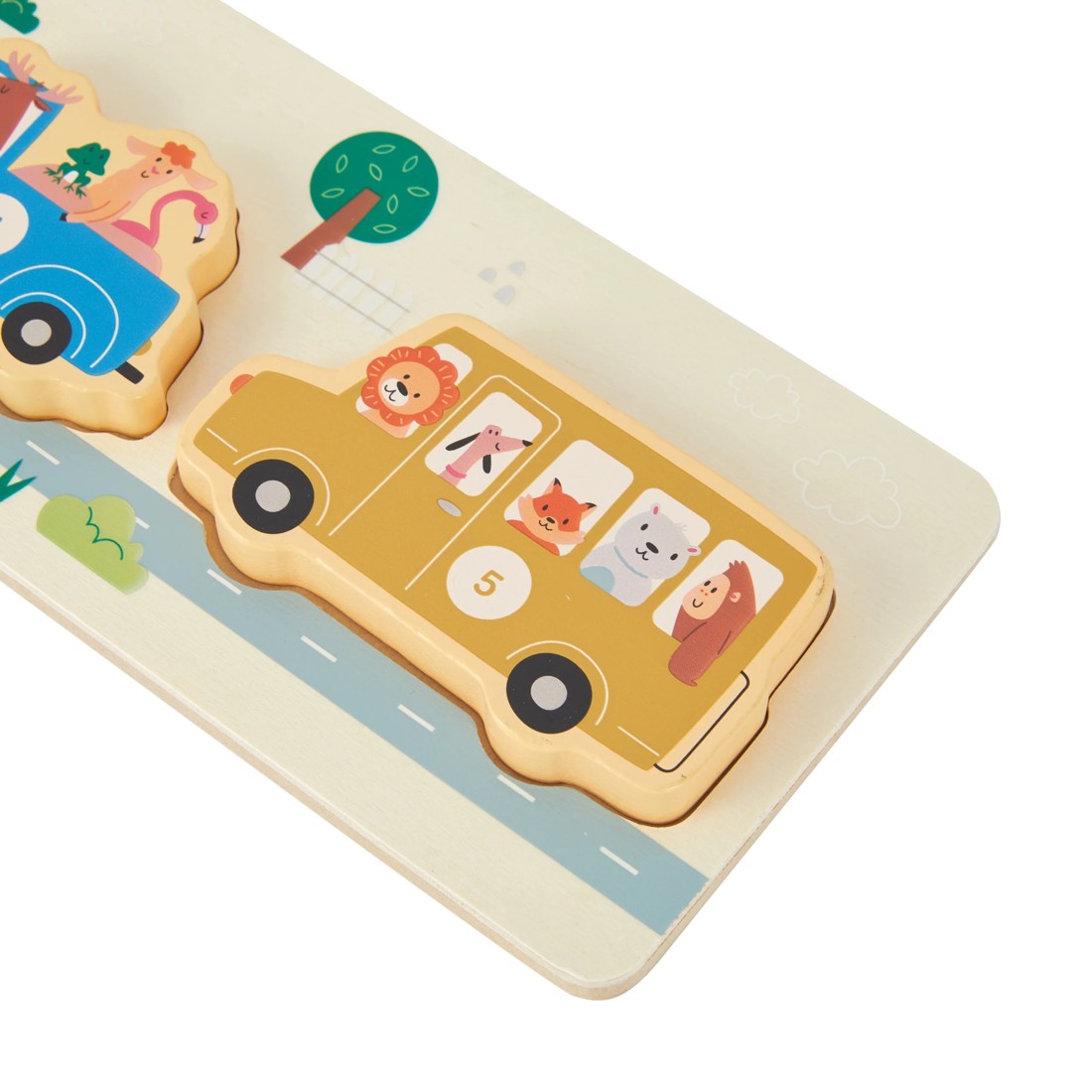 5 6 Piece Wooden Car Puzzle, 5 of 7
