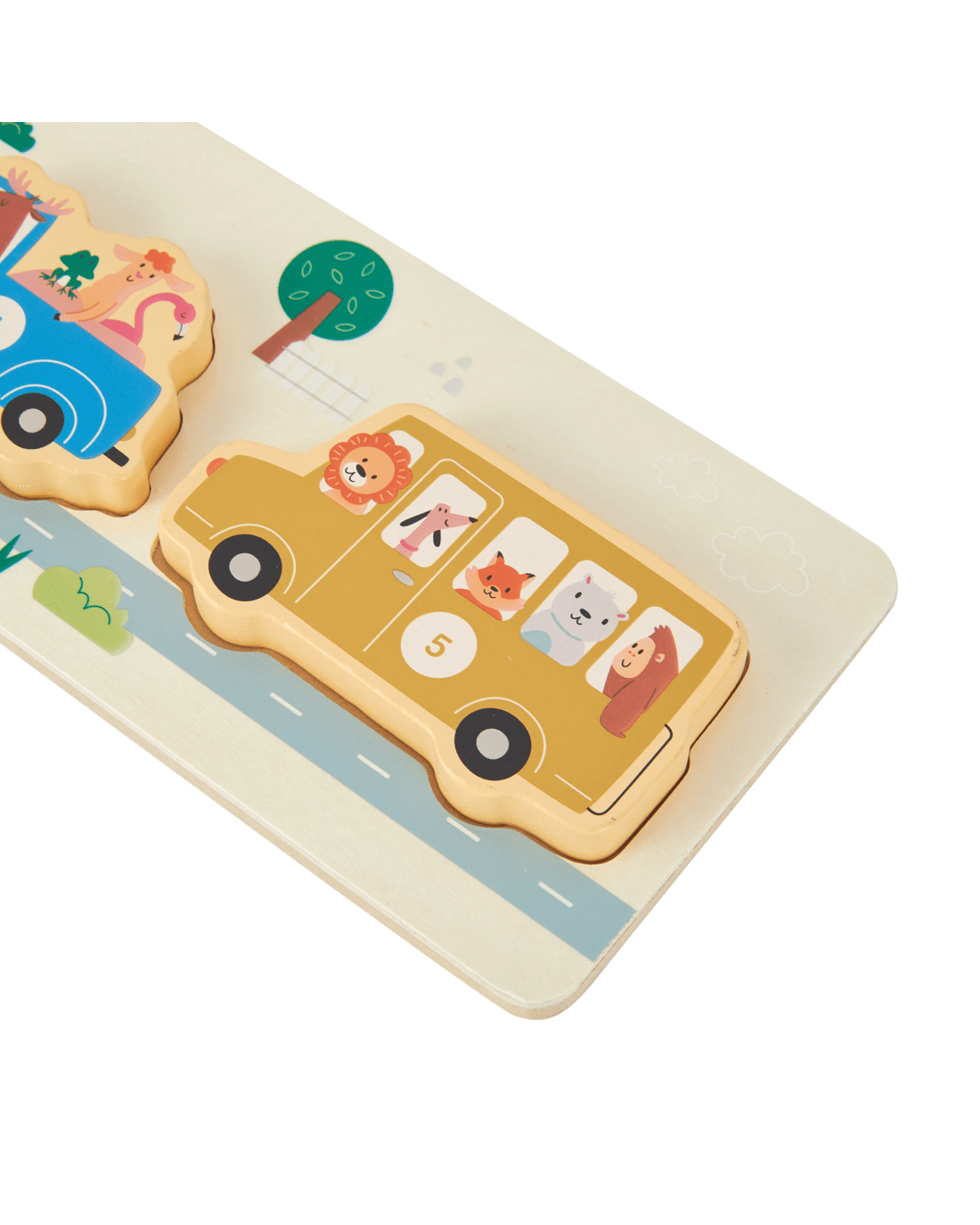 5 6 Piece Wooden Car Puzzle, 5 of 7