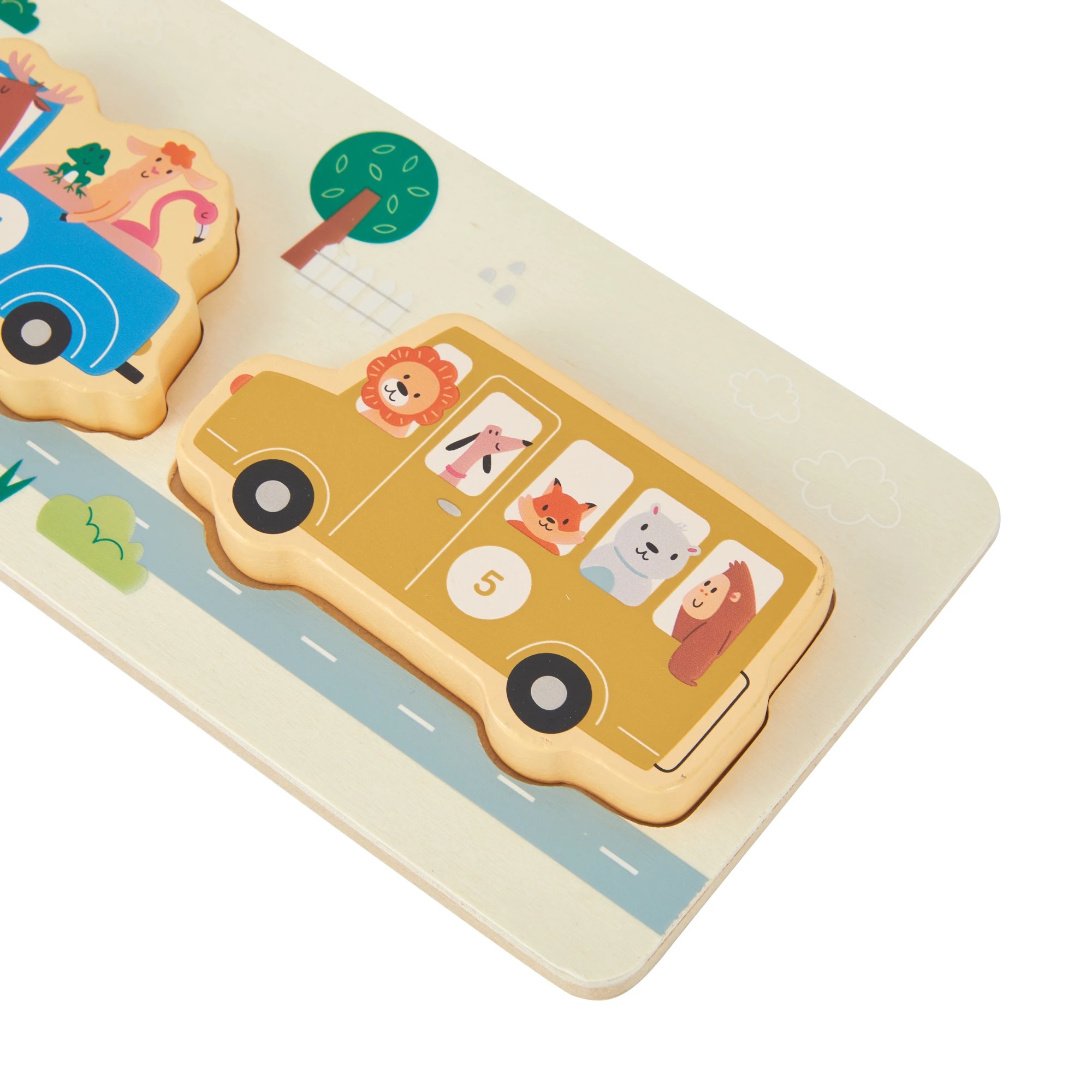 5 6 Piece Wooden Car Puzzle, 5 of 7