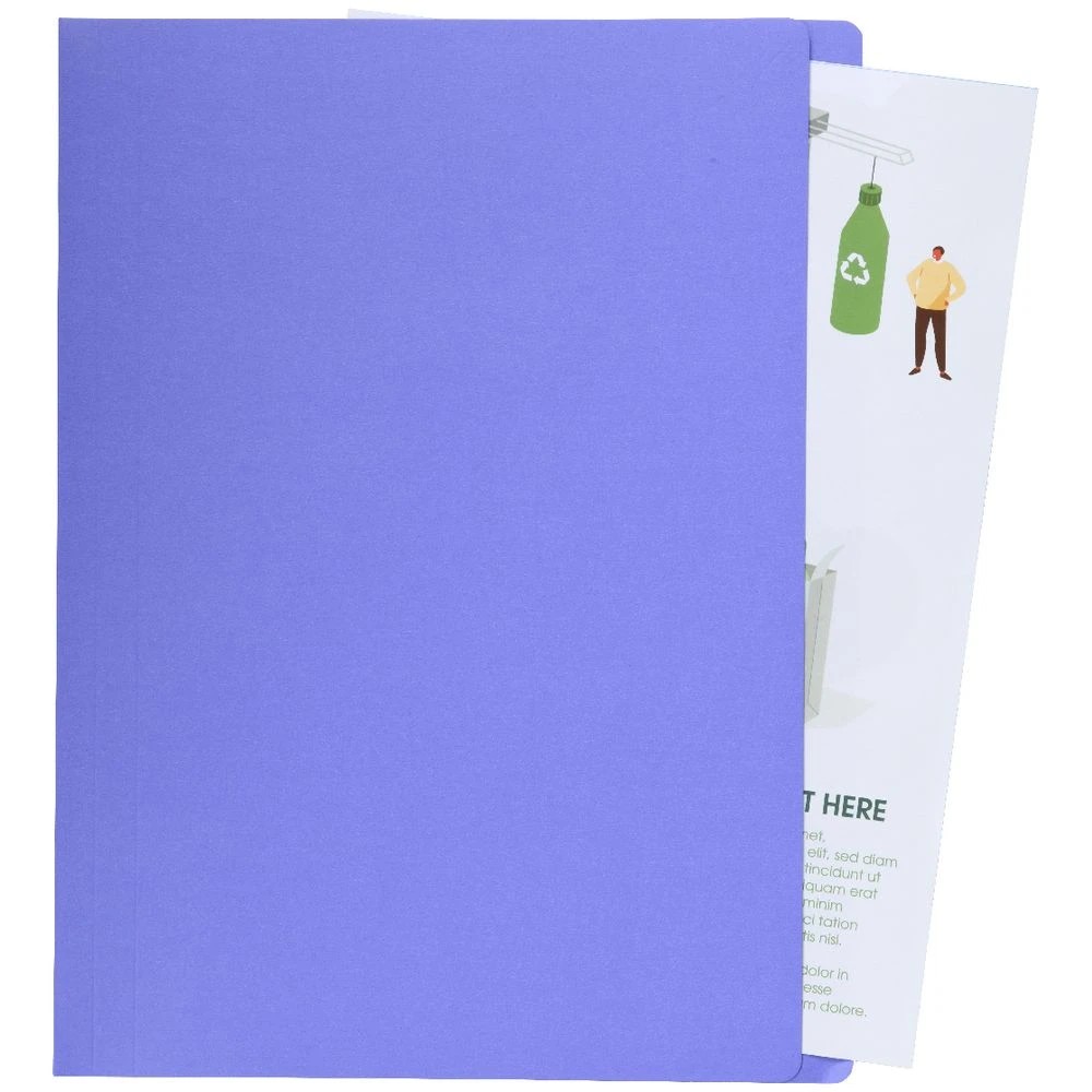 3 J.Burrows A4 Manila Folder Purple 25 Pack, 3 of 4