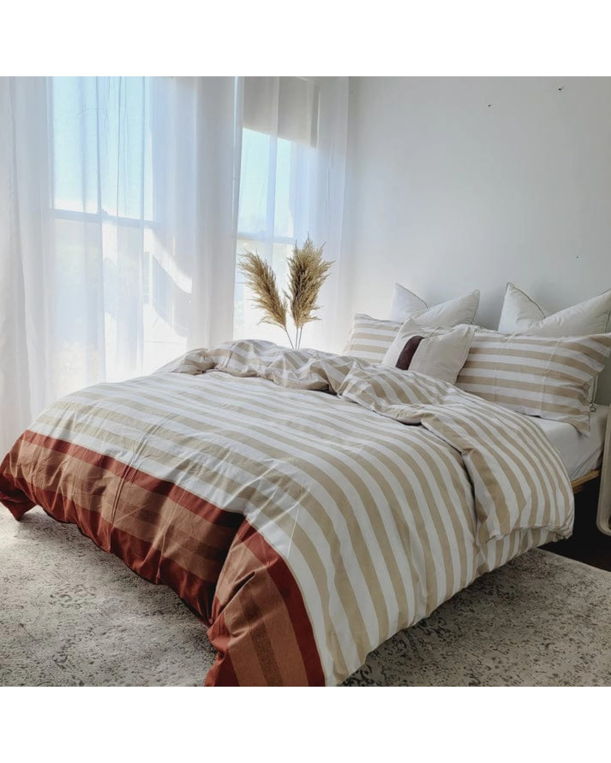 1 Amsons Pure Cotton Quilt Cover Set Luna - Multi - Standard Pillowcase Only, 1 of 1