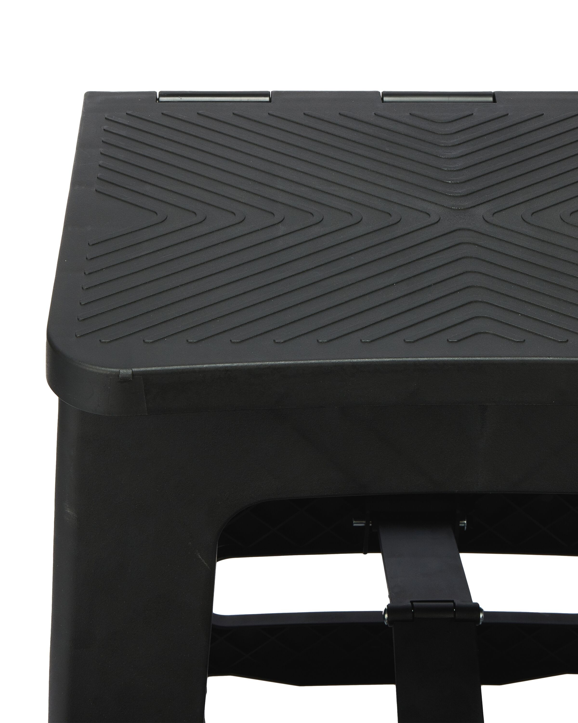 3 Folding Step Stool 2 Tier - Black, 3 of 7