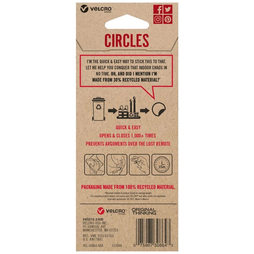 2 VELCRO Circles 19mm 10 Pack, 2 of 8