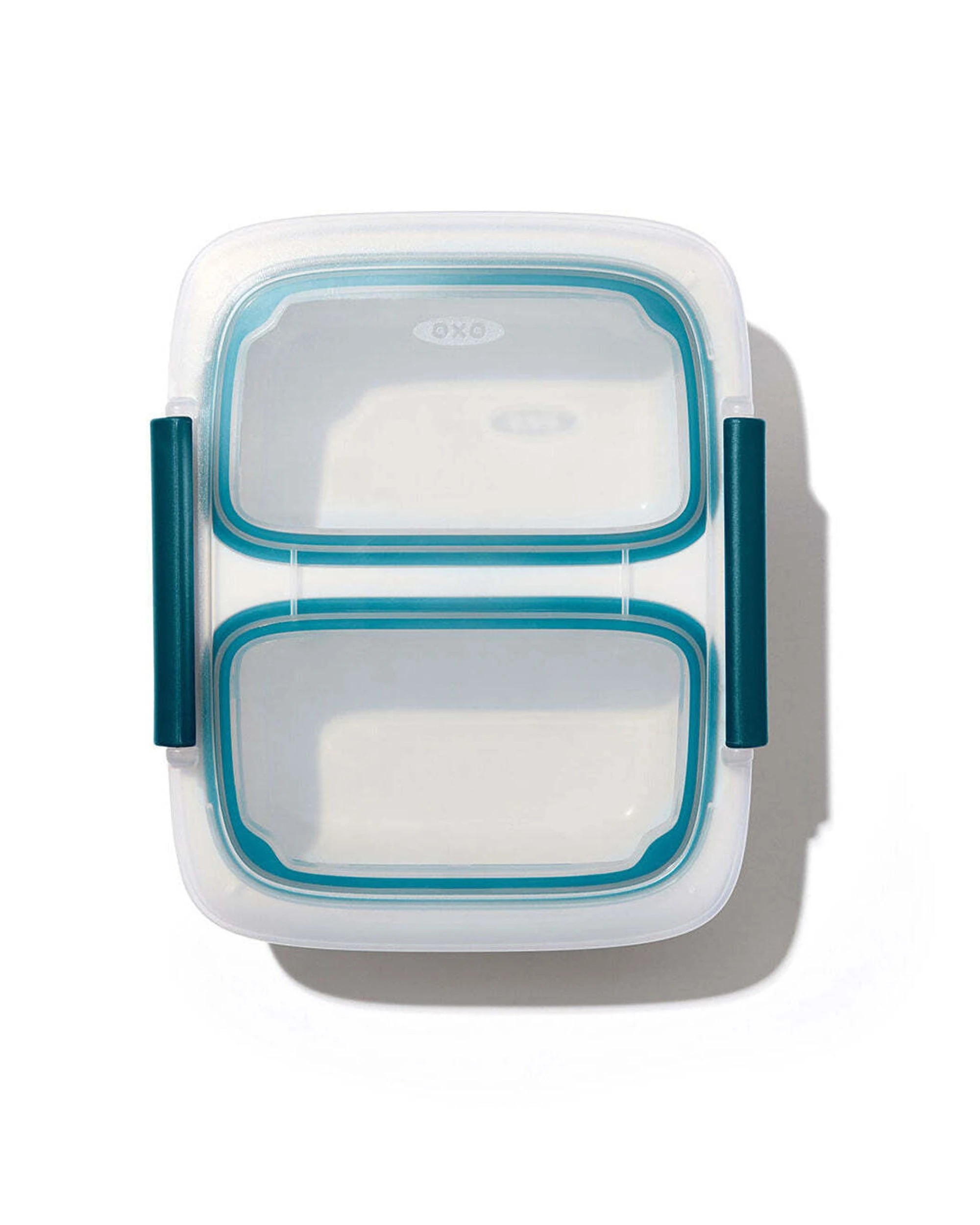 1 Oxo Prep & Go Plastic 0.4L Divided Container Leak Proof Lid Microwave Safe - Clear, 1 of 1