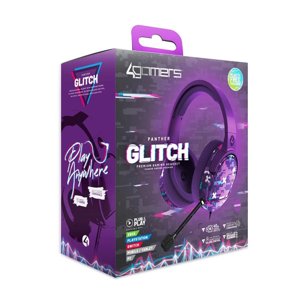 2 4Gamers Panther Premium Gaming Headset - Glitch Indigo
 - Multi-Coloured,Purple, 2 of 5