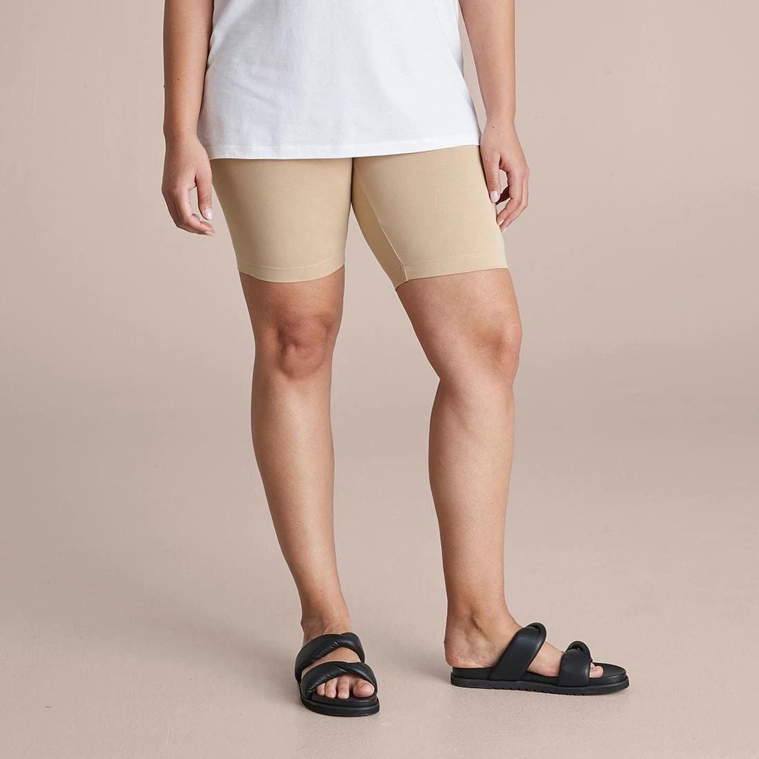 1 Target Curve Organic Cotton Bike Shorts NATURAL, 1 of 5