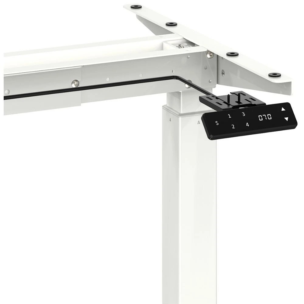 6 Matrix Executive Electric Desk Frame White Desks, Tables and Workstations, 6 of 6