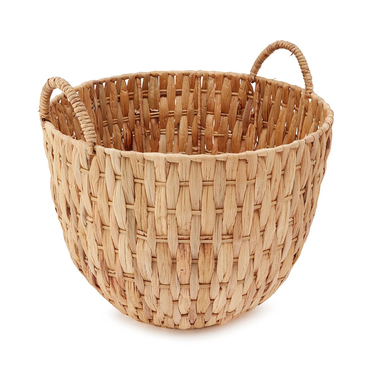 4 Round Natural Detail Basket - Brown, 4 of 8