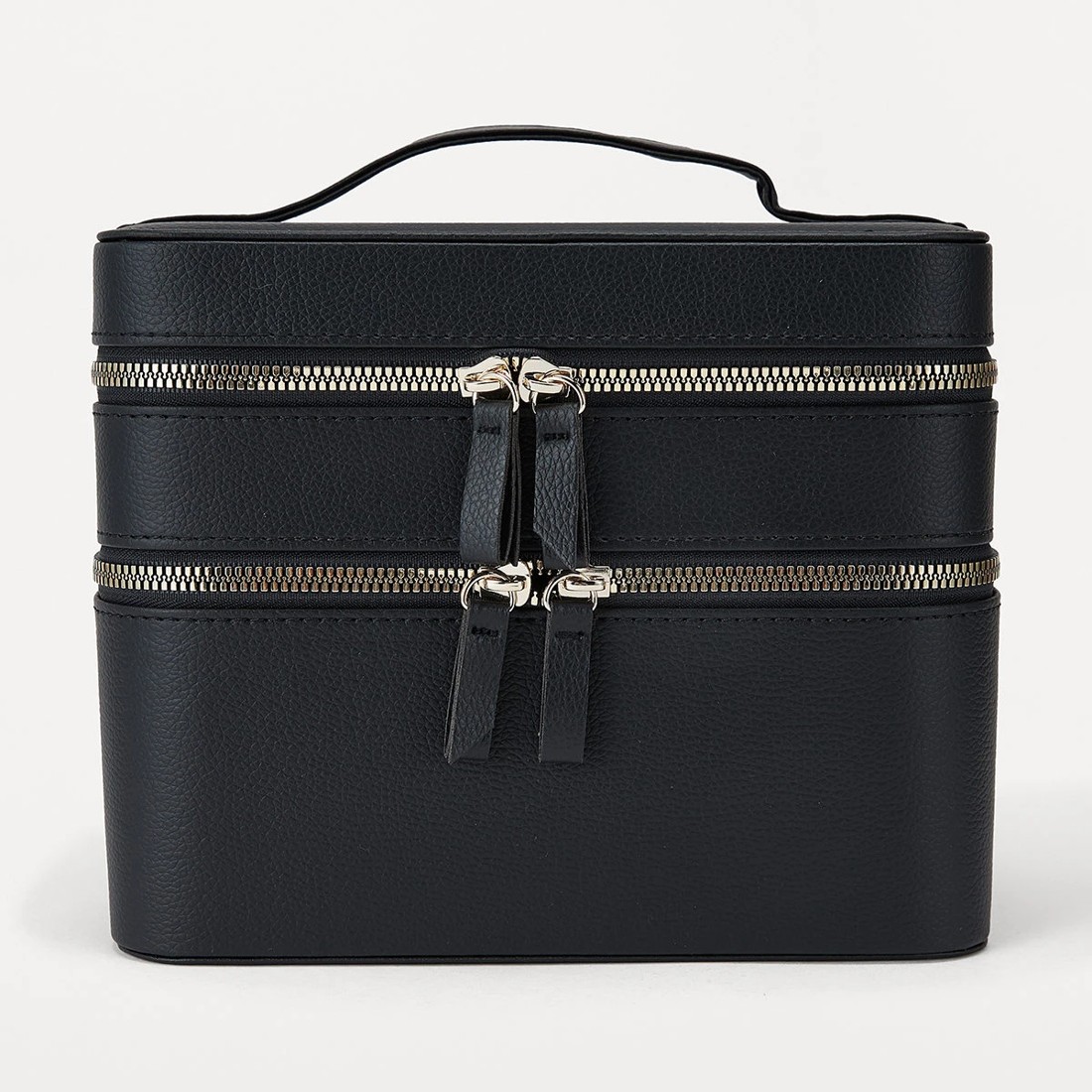 2 Double Tier Beauty Case - Black, 2 of 10