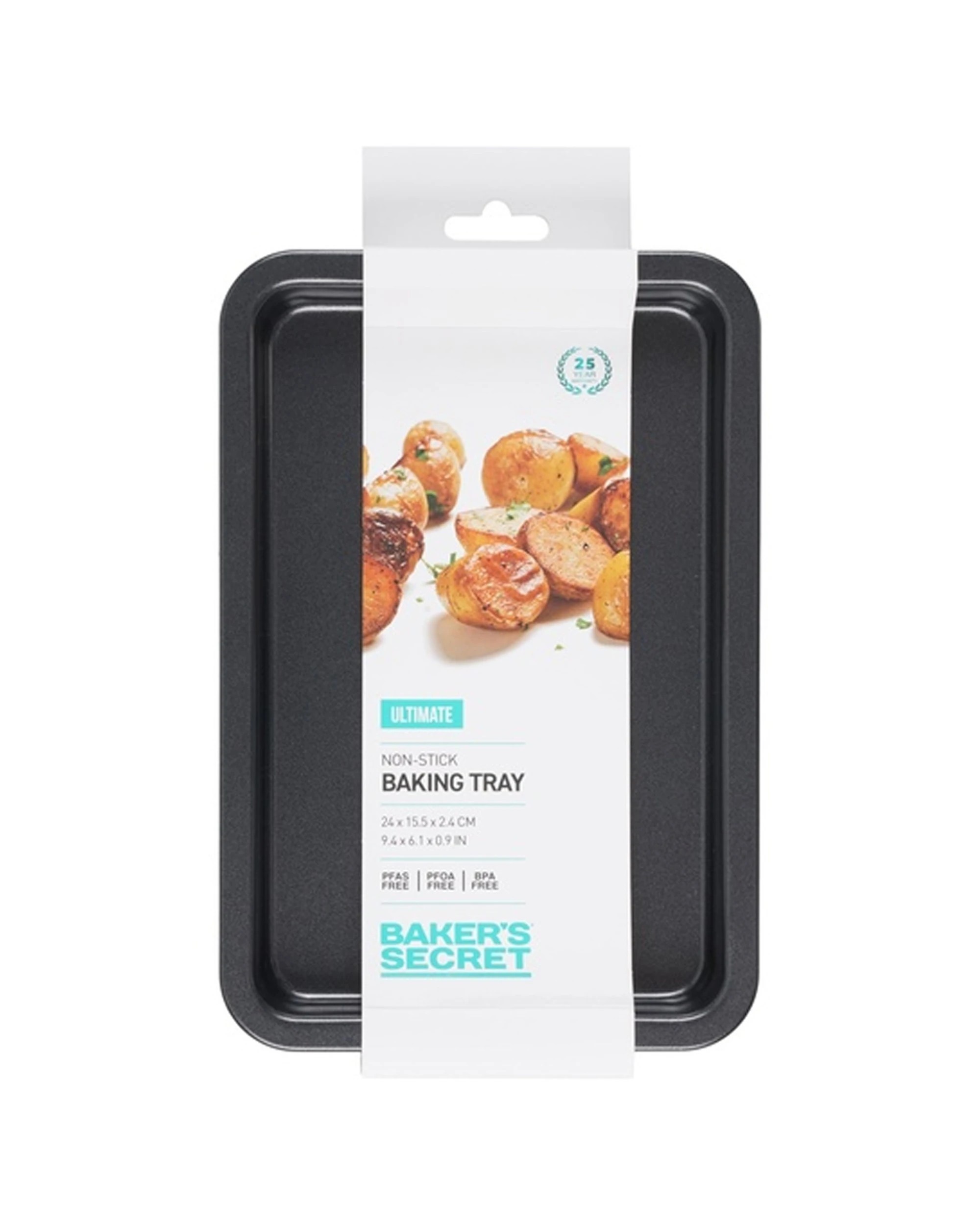 4 Bakers Secret Ultimate Non-Stick Durable Baking Tray 24x15.5cm - Black, 4 of 4