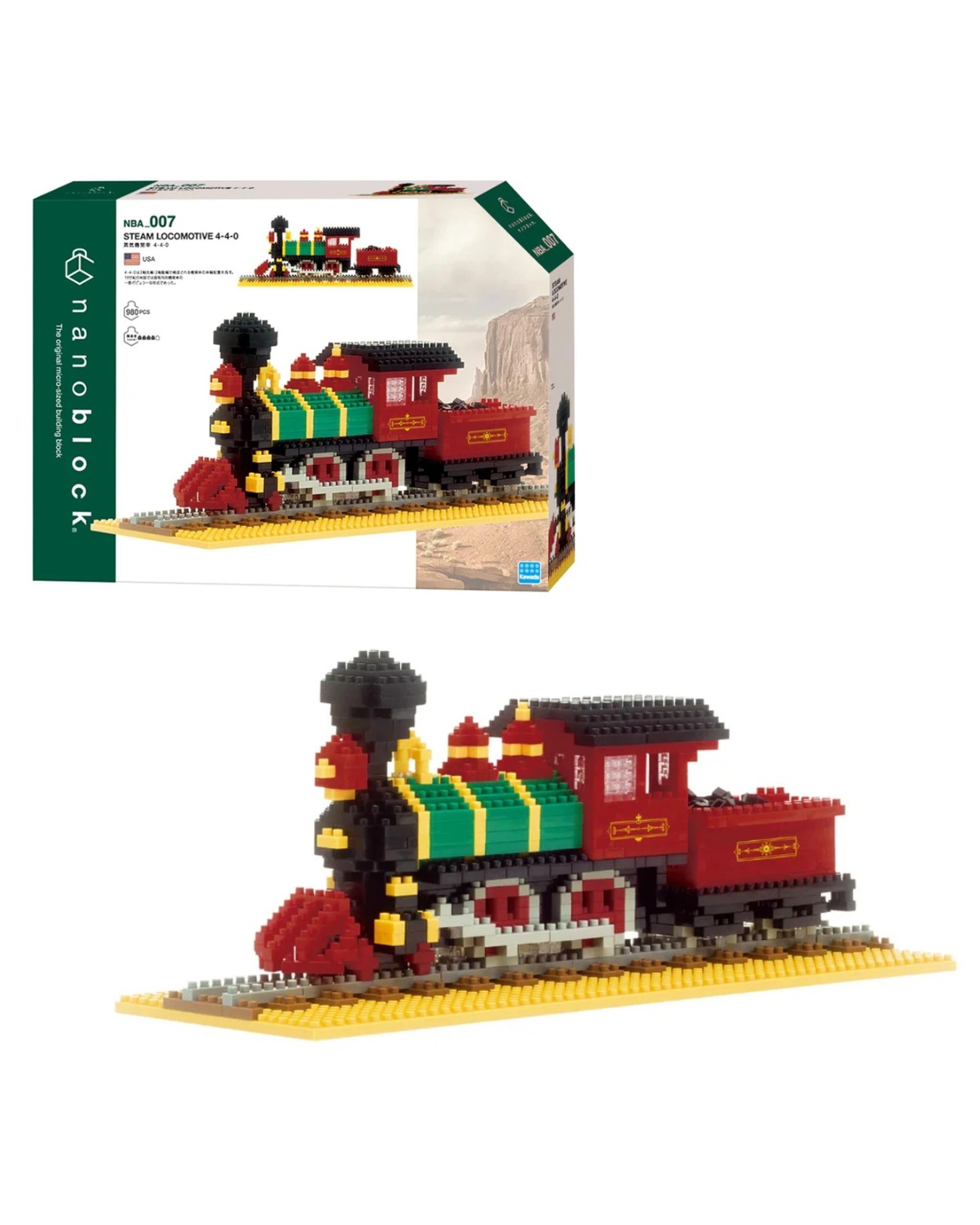 1 Nanoblock Steam Locomotive 4-4-0, 1 of 6