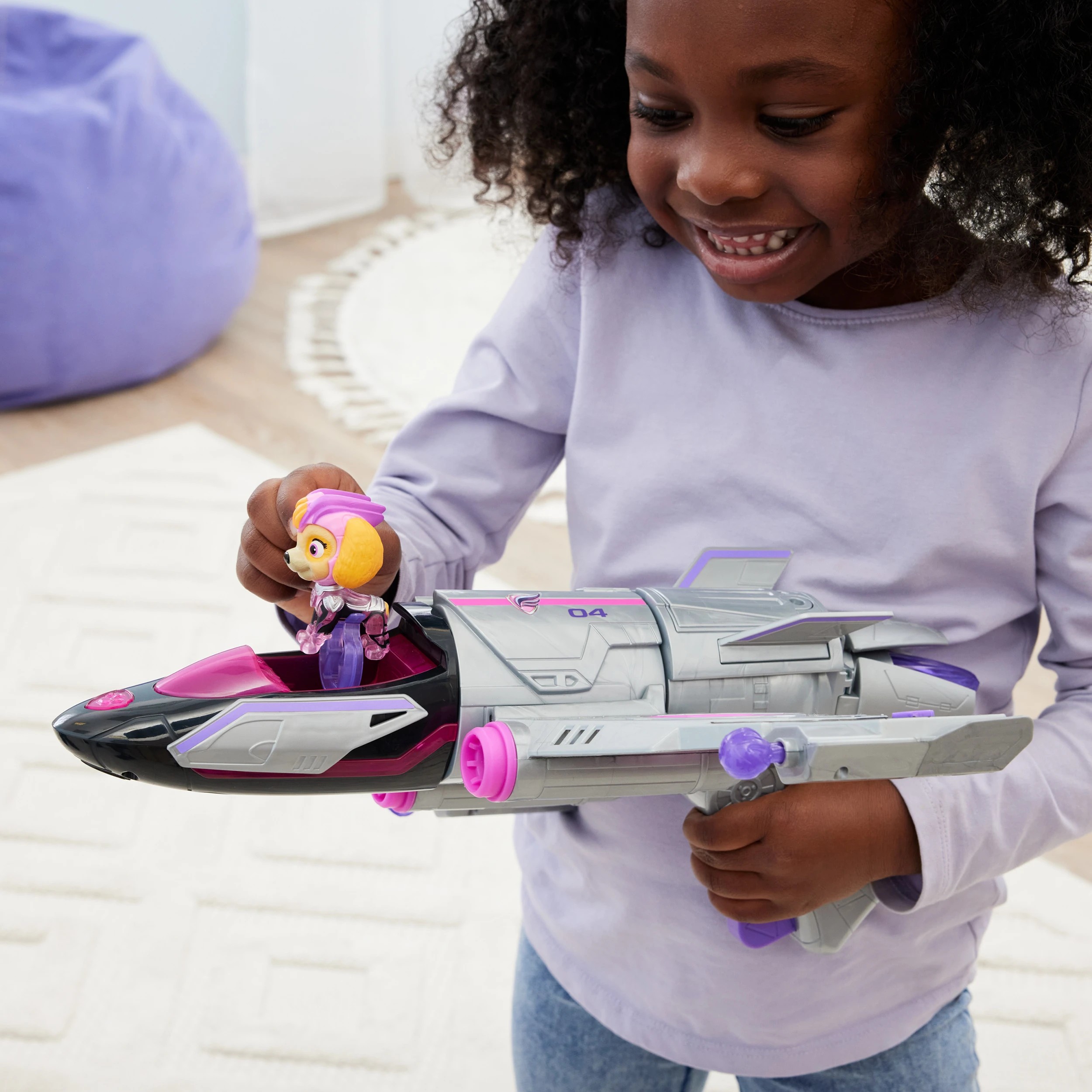 3 PAW Patrol: The Mighty Movie Skye Transforming Jet, 3 of 7