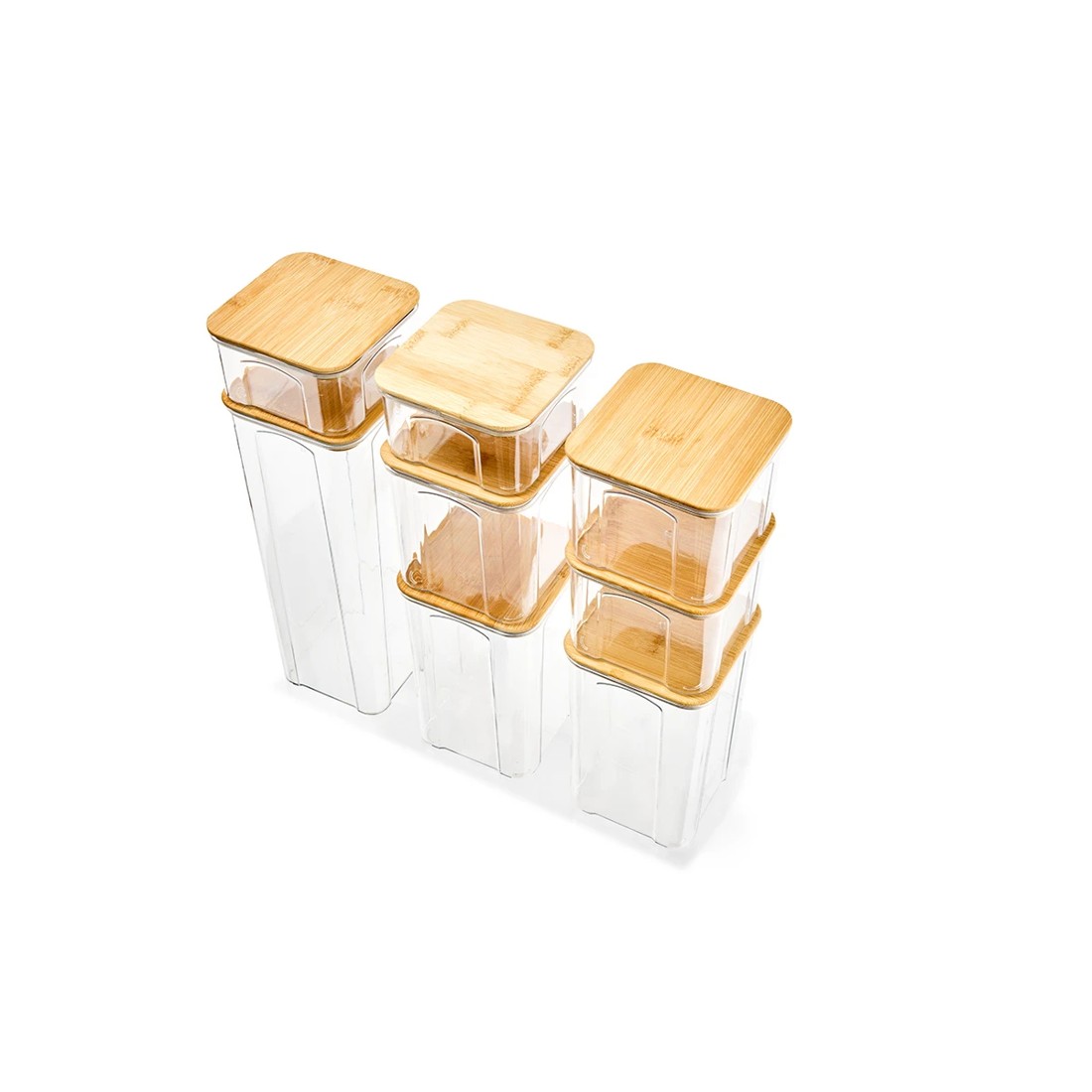 4 8 Piece Bamboo Lid Food Storage Set, 4 of 10
