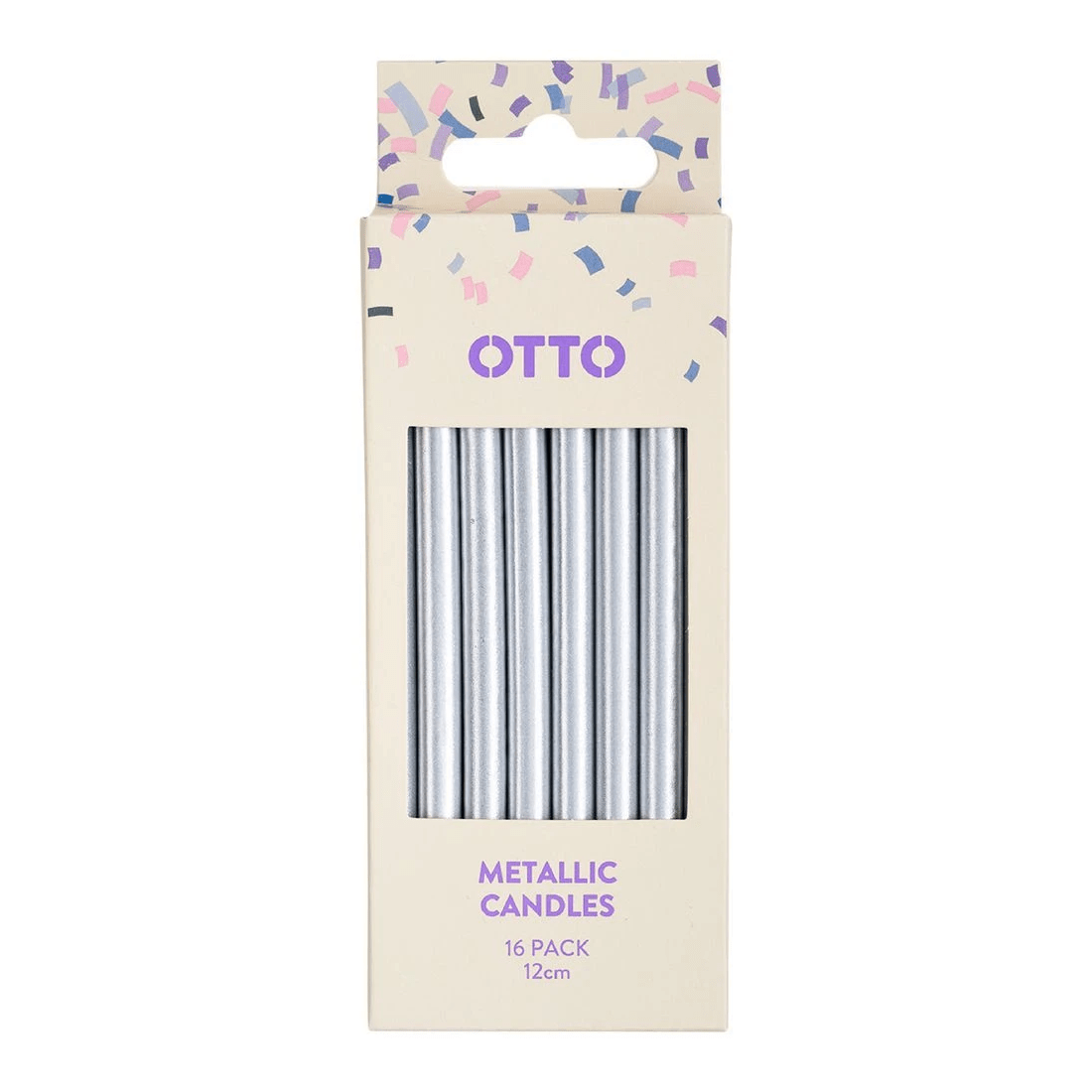 2 Otto Candles 16 Pack Silver, 2 of 2