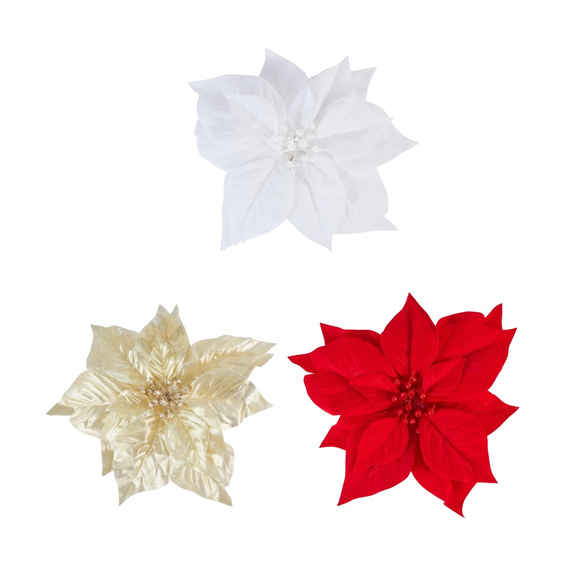 1 Poinsettia Clip - Assorted, 1 of 5