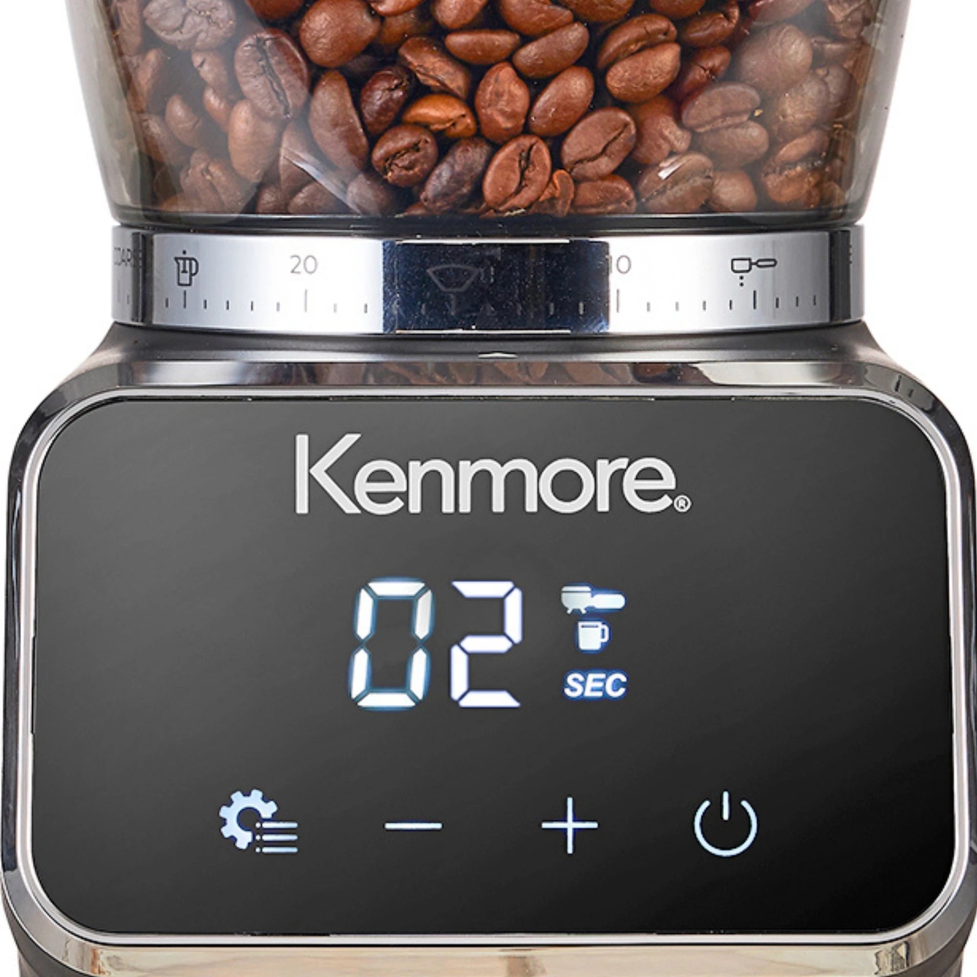 3 Kenmore Digital Coffee Grinder - Black, 3 of 6