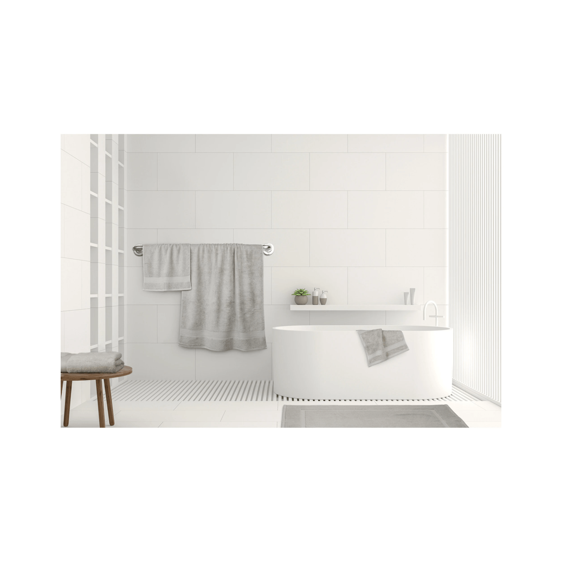 2 ARDOR Bath Mat Combed Cotton Absorbent Fast Drying 50 x 80cm 850gsm Durable, 2 of 3