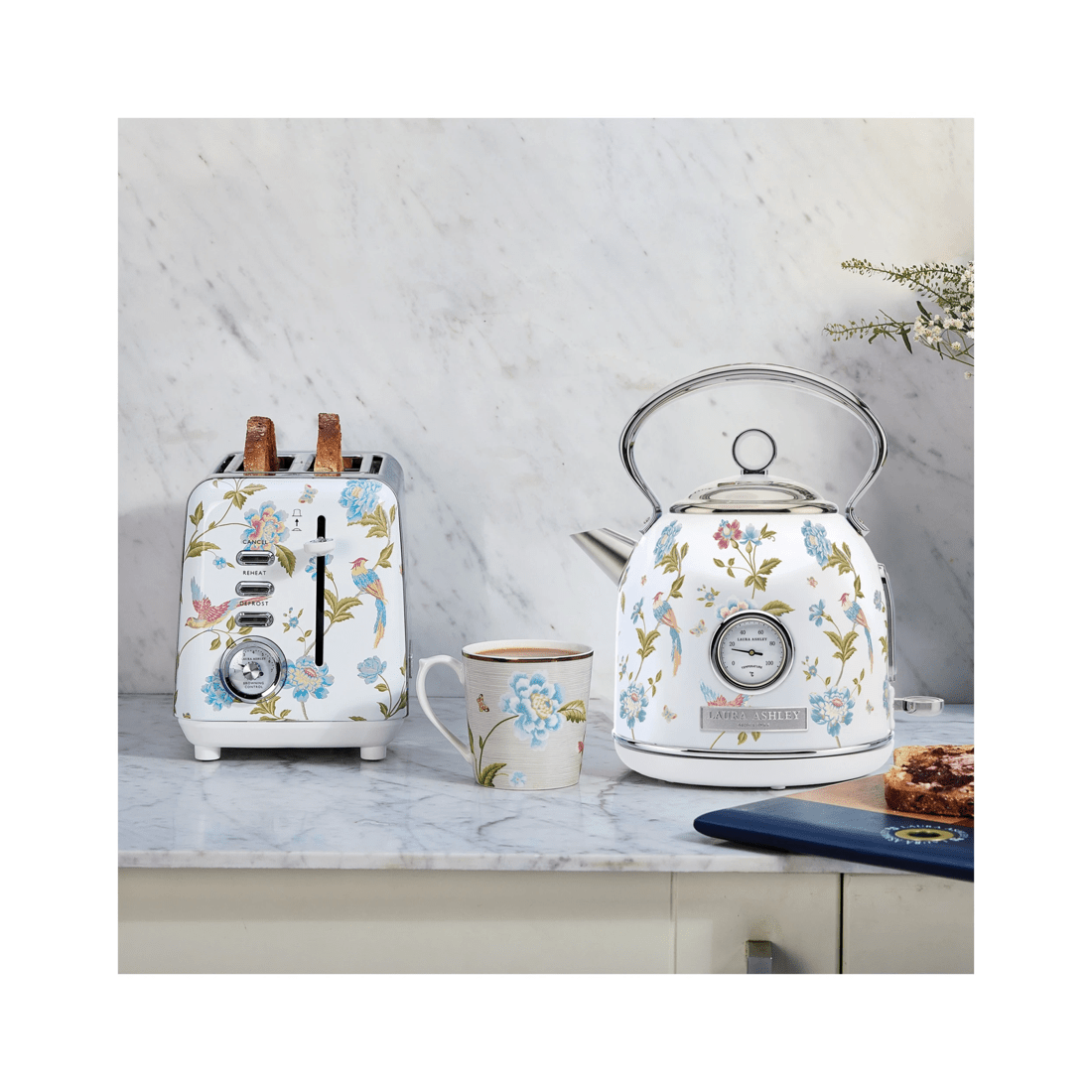 2 Laura Ashley 1.7L Kettle Elvenden Temperature Kettle Boiling Kettle Perfect Pour
 - white, 2 of 7