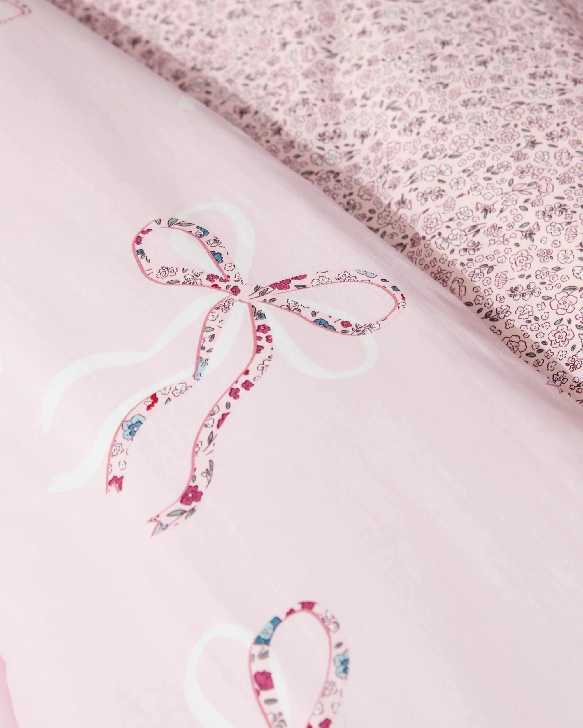 4 Target Becky Bow Australian Cotton Reversible Quilt Cover Set - Double Bed - Pink, 4 of 5