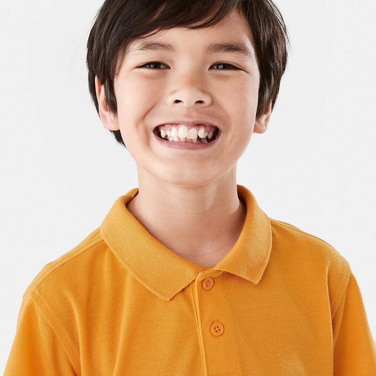 3 School Polo T-shirt Gold, 3 of 8