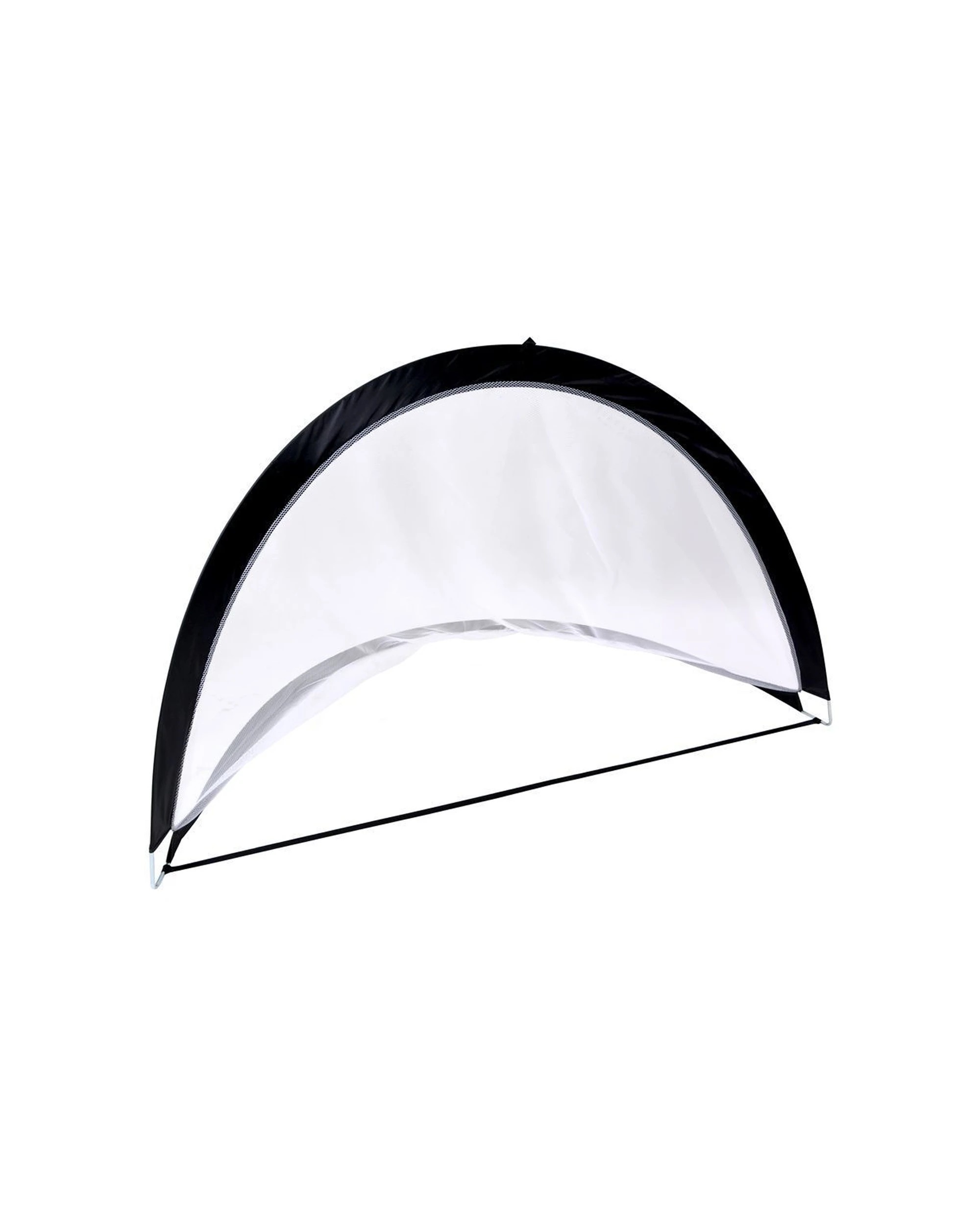 2 Regent Big Size Pop Up Soccer Goals 122cm Set of 2 With Carry Bag Stakes - White, 2 of 2