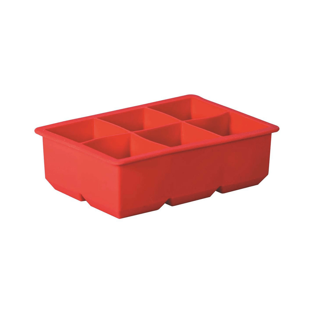 2 Avanti Silicone 6-cup King Ice Cube Tray Mould - Food Grade Dishwasher Safe
 - Red, 2 of 3