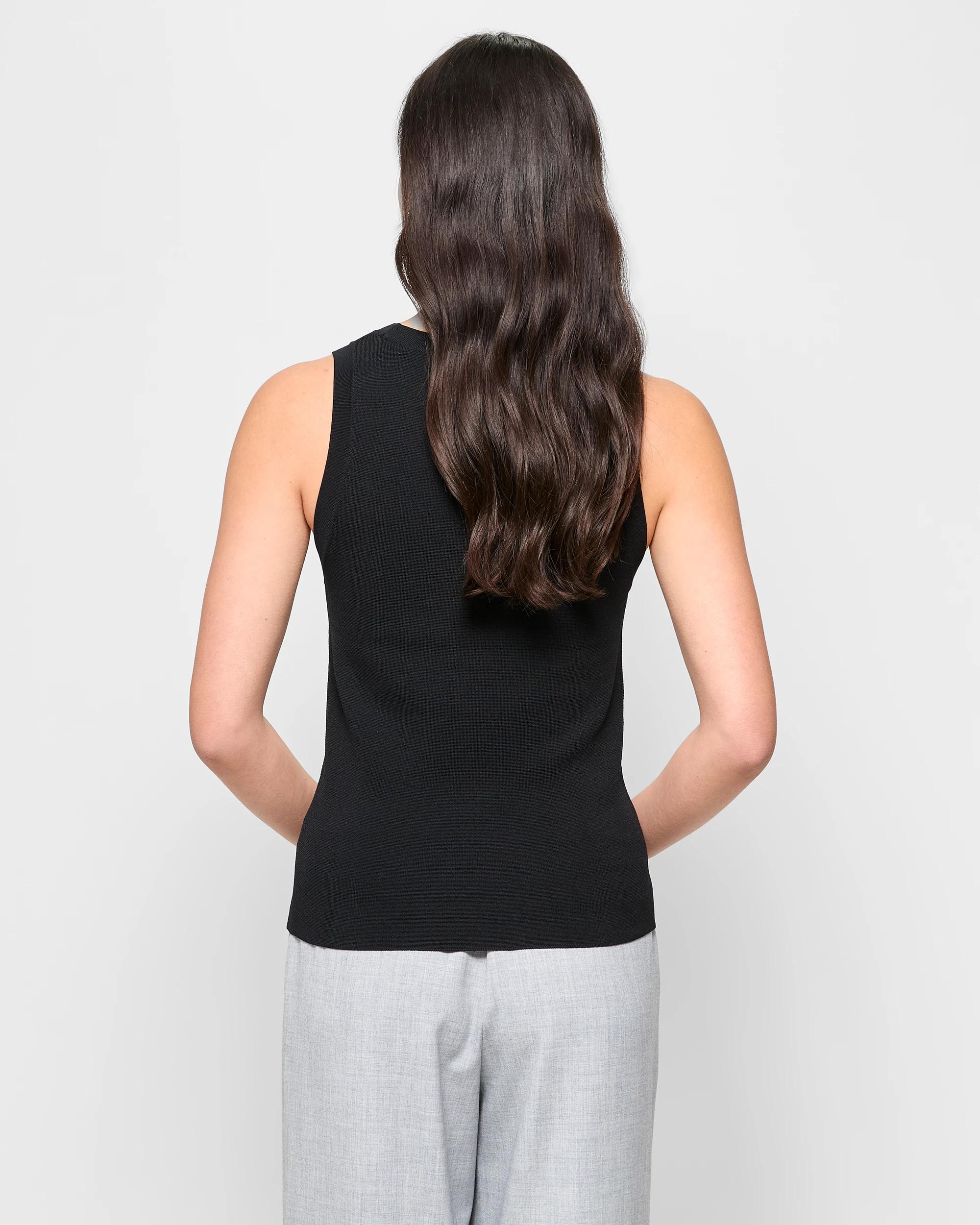 4 Ultimate Milano Sleeveless Tank Top - Preview BLACK, 4 of 5
