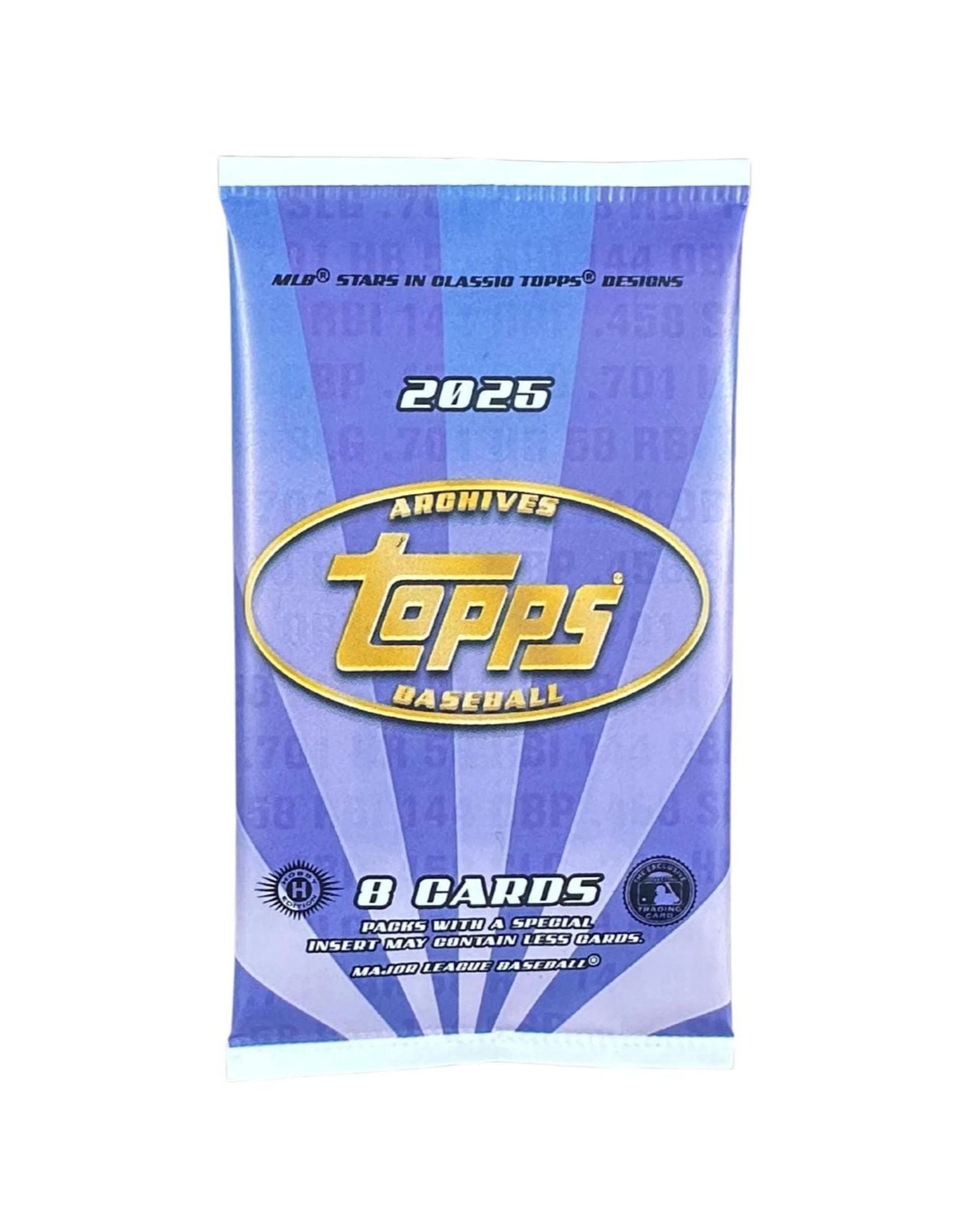 1 Topps MLB 2025 Archives Baseball Hobby Pack, 1 of 10