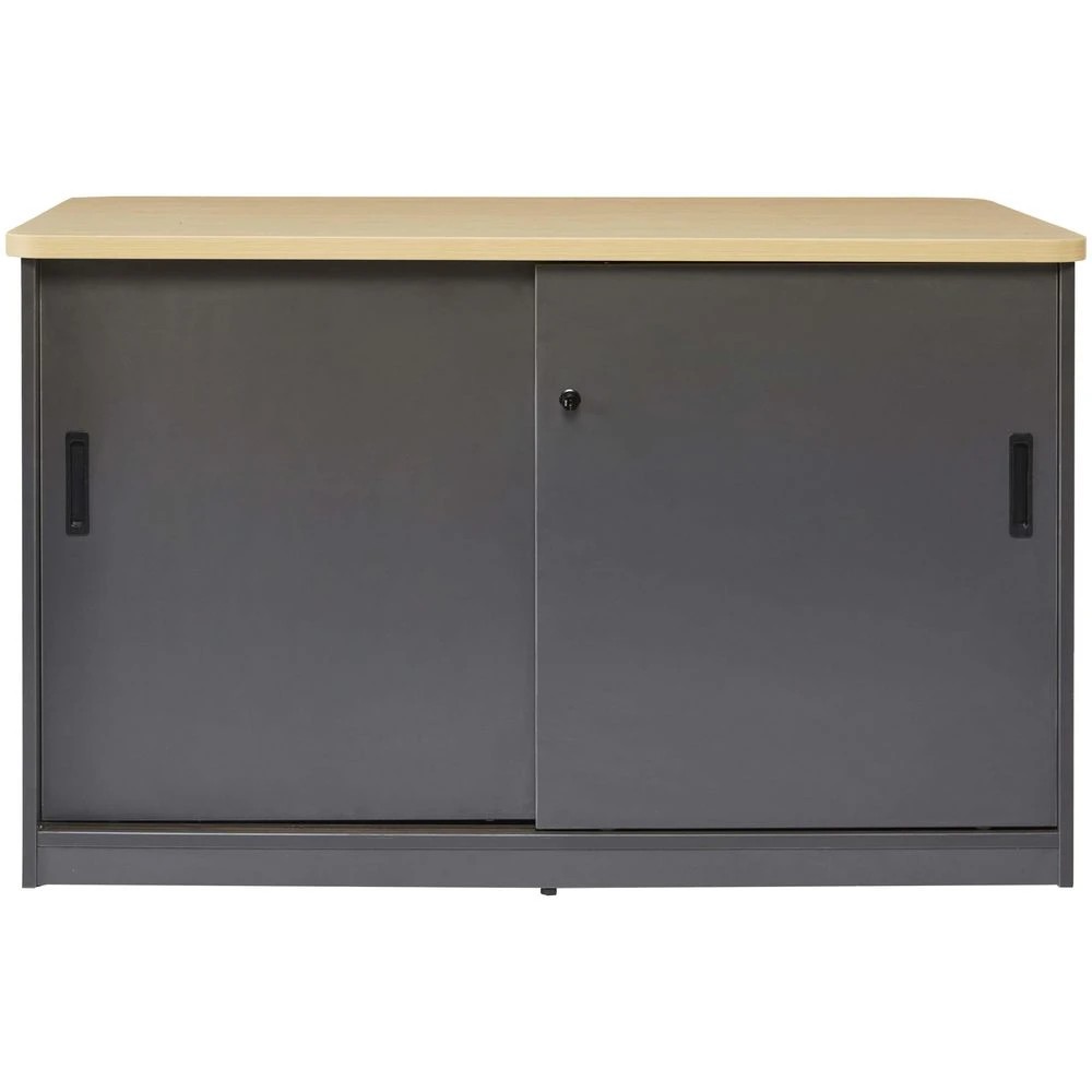2 Toro Credenza 1200mm Sliding Door Grey Cabinets Cupboards, Lockers and Credenzas, 2 of 4