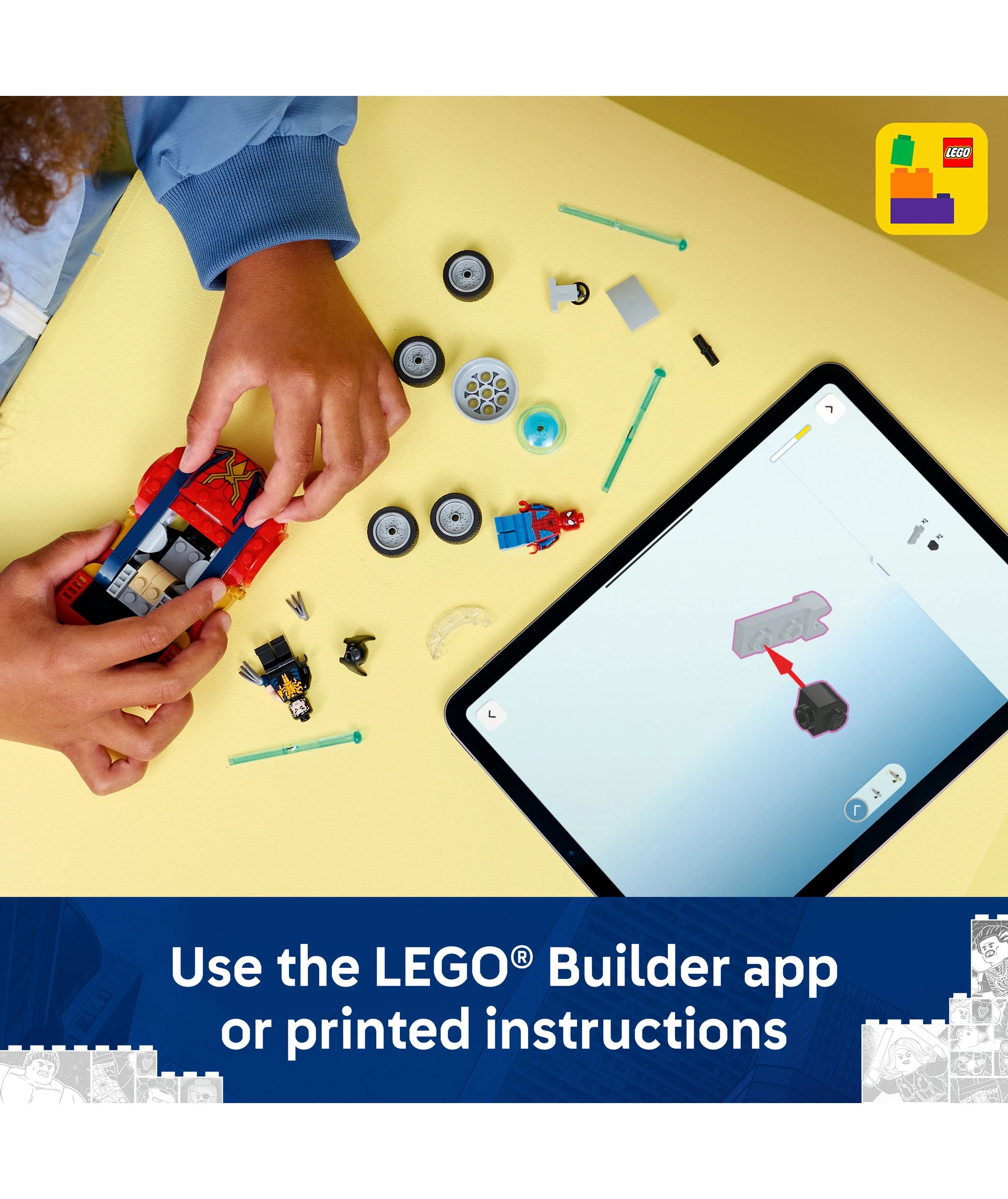 9 LEGO Super Heroes Spider-Man Car vs. Venomized Wolverine 76336, 9 of 10