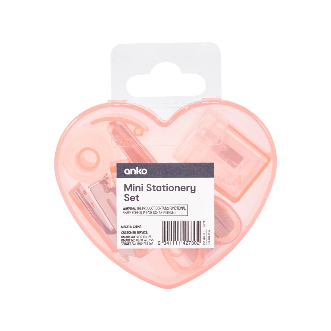 8 Mini Stationery Set - Heart, 8 of 8