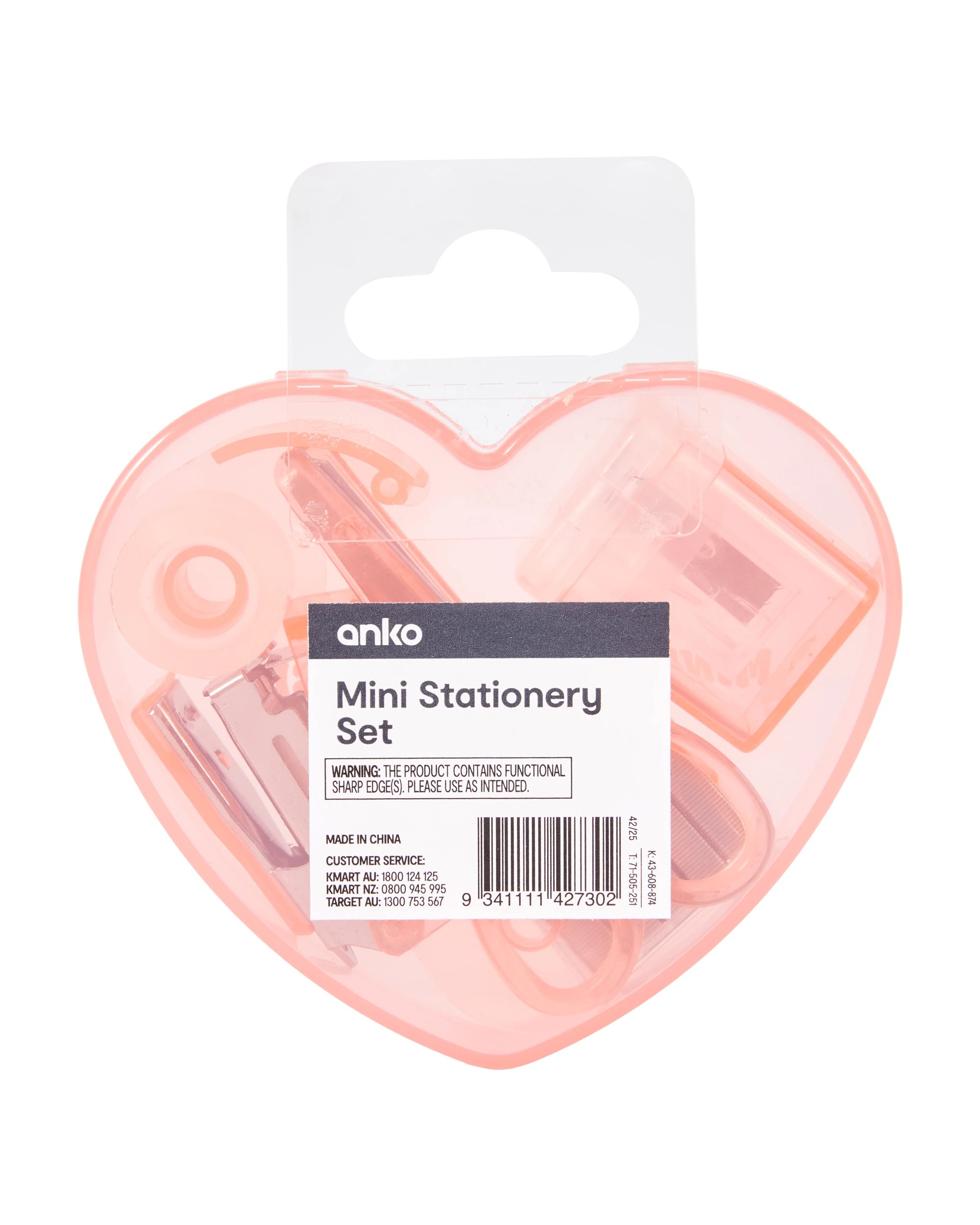 8 Mini Stationery Set - Heart, 8 of 8