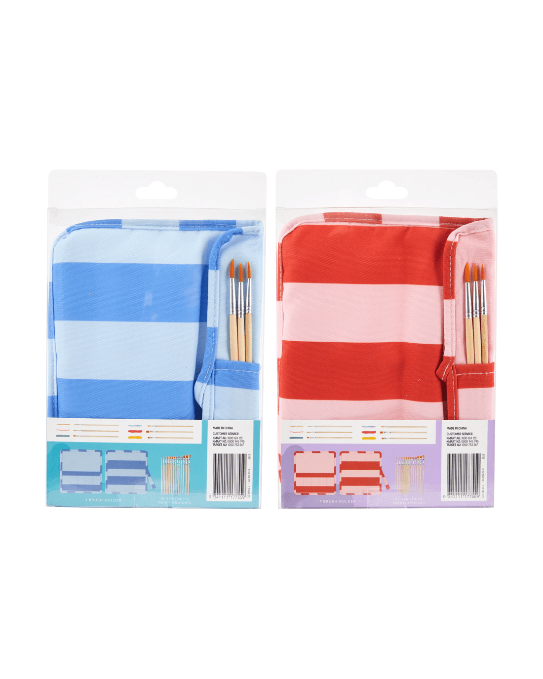 6 16 Piece Paint Brush and Holder Set - Assorted, 6 of 6