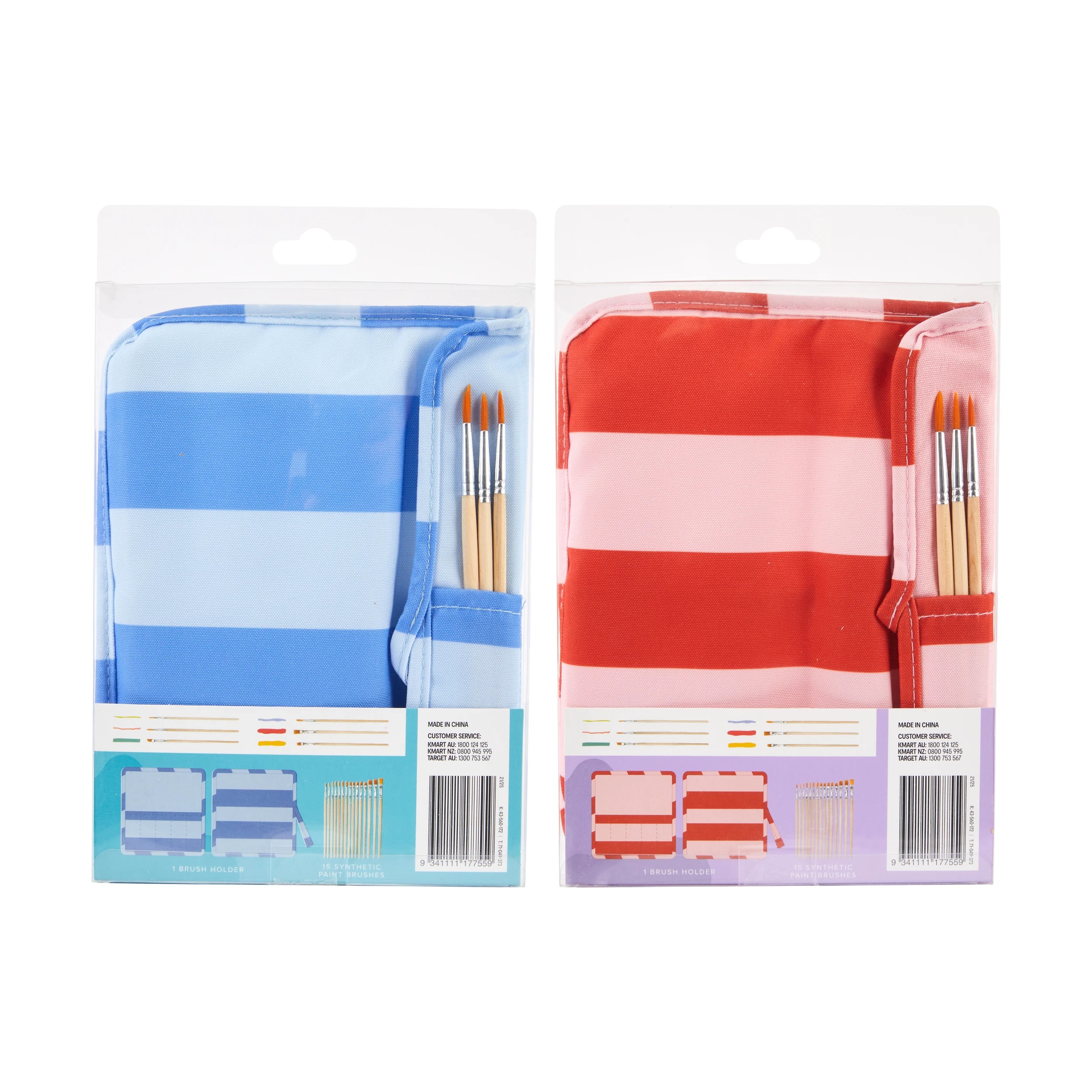6 16 Piece Paint Brush and Holder Set - Assorted, 6 of 6