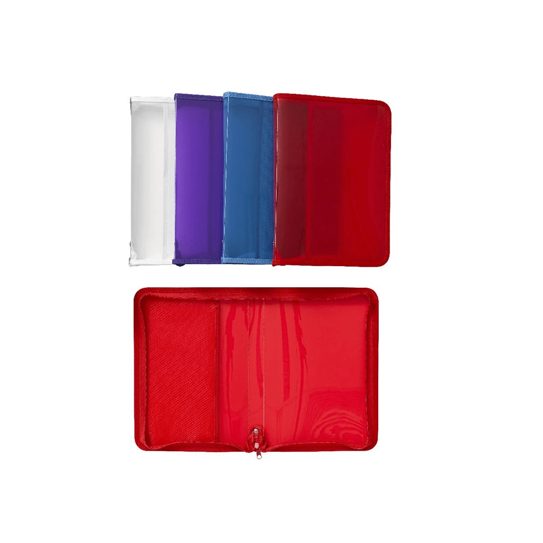 5 Ausinc A4 Zipped Document Folder Red, 5 of 7