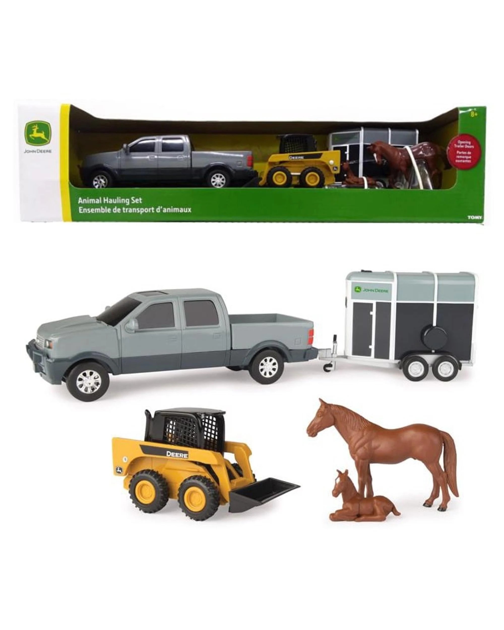 1 John Deere Pickup and Livestock Animal Hauling Set 1:32 Scale Playset Assorted, 1 of 4