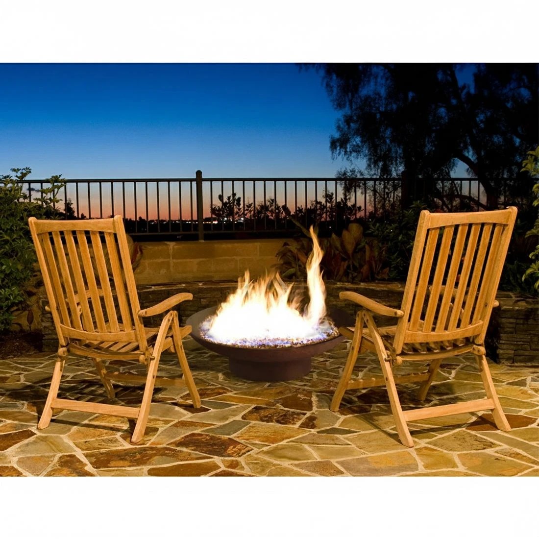 4 Grillz Fire Pit Bowl Cast Iron Rustic 70cm - Natural, 4 of 8